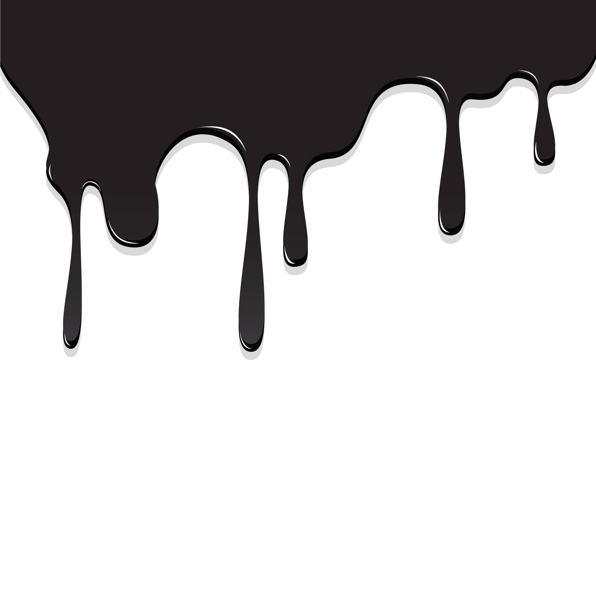 Black Drippy Liquid Background