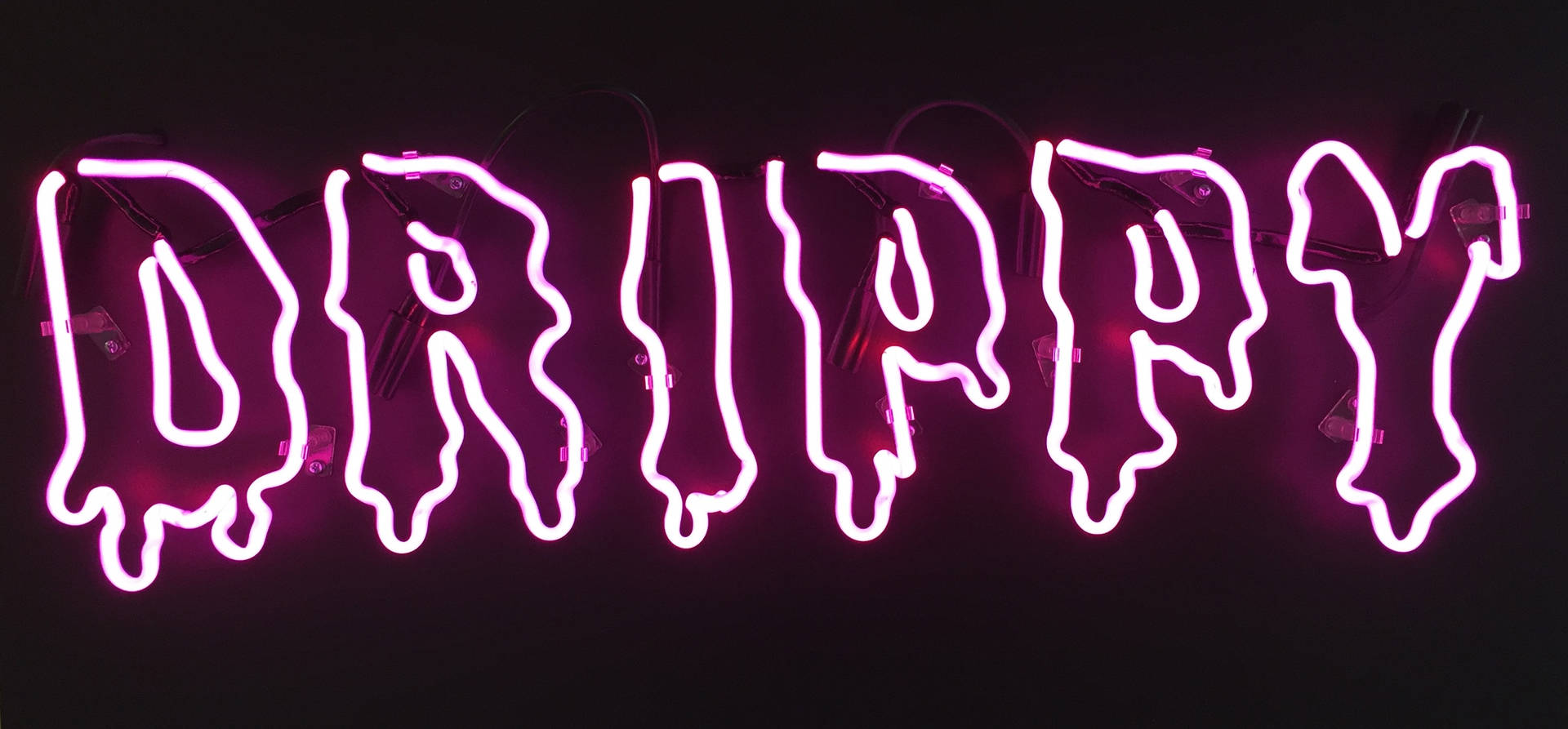 Black Drippy Pink Sign Background