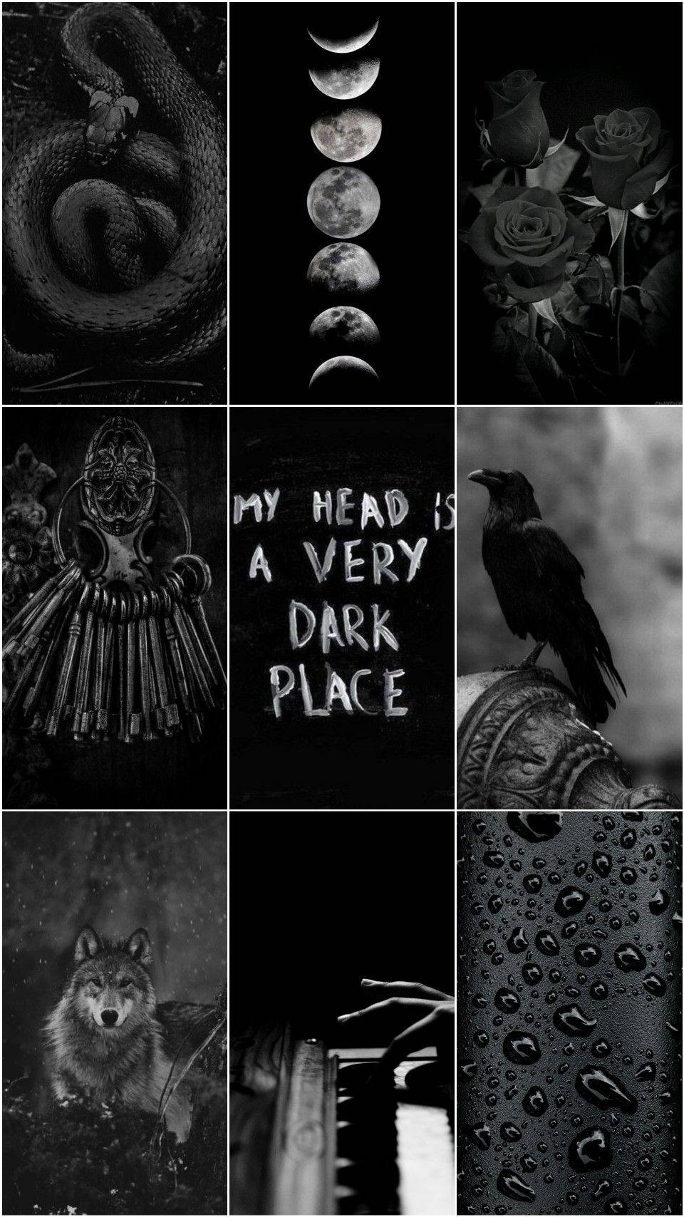 Black Emo Aesthetic Background