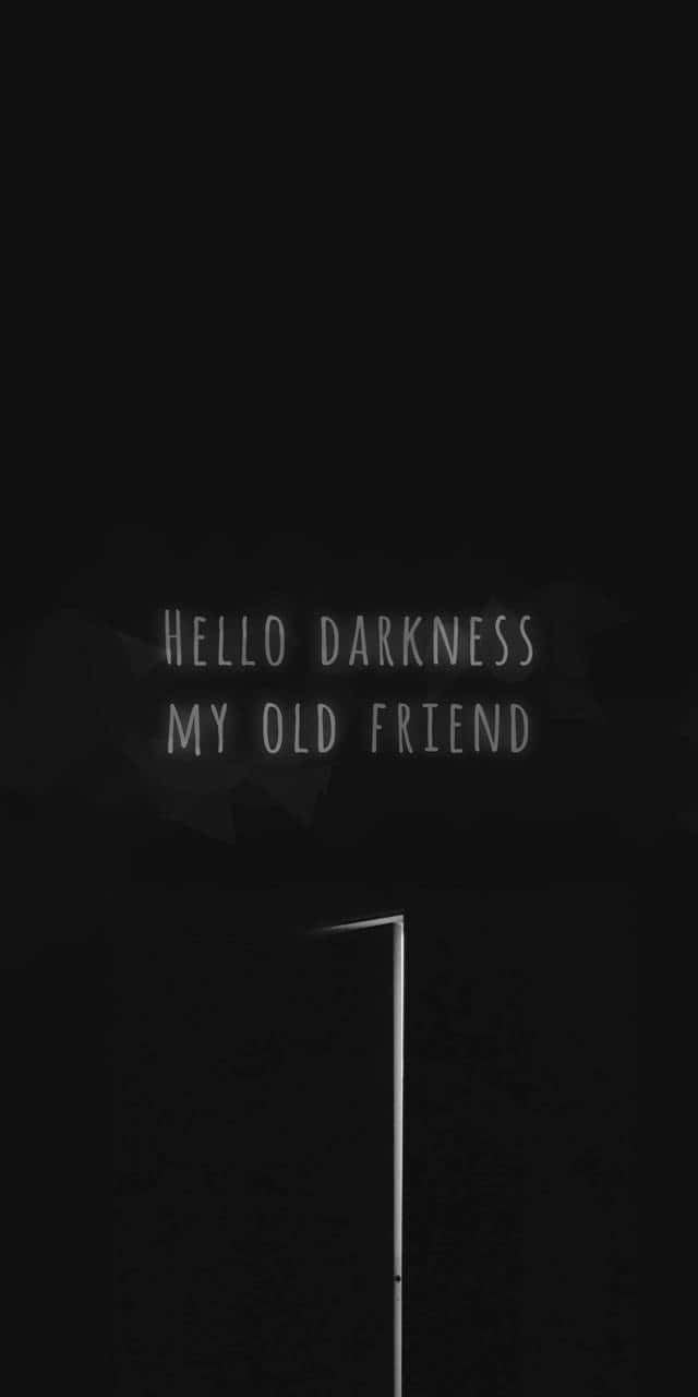 Black Emo Iphone Hello Darkness Background