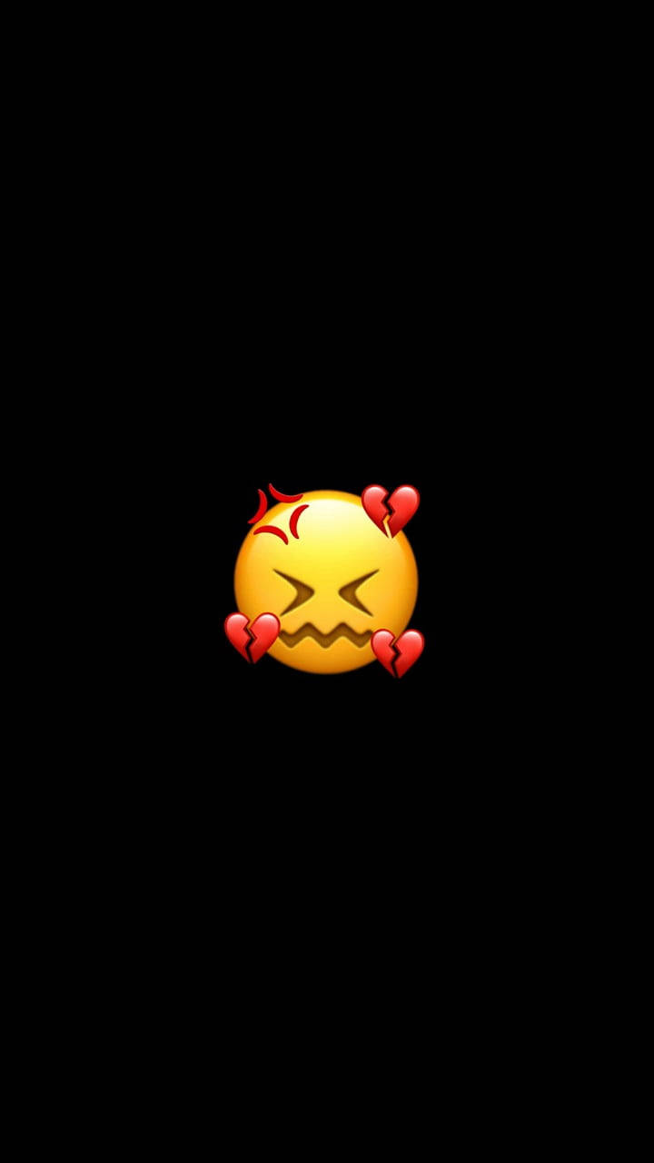 Black Emoji Emotional Background