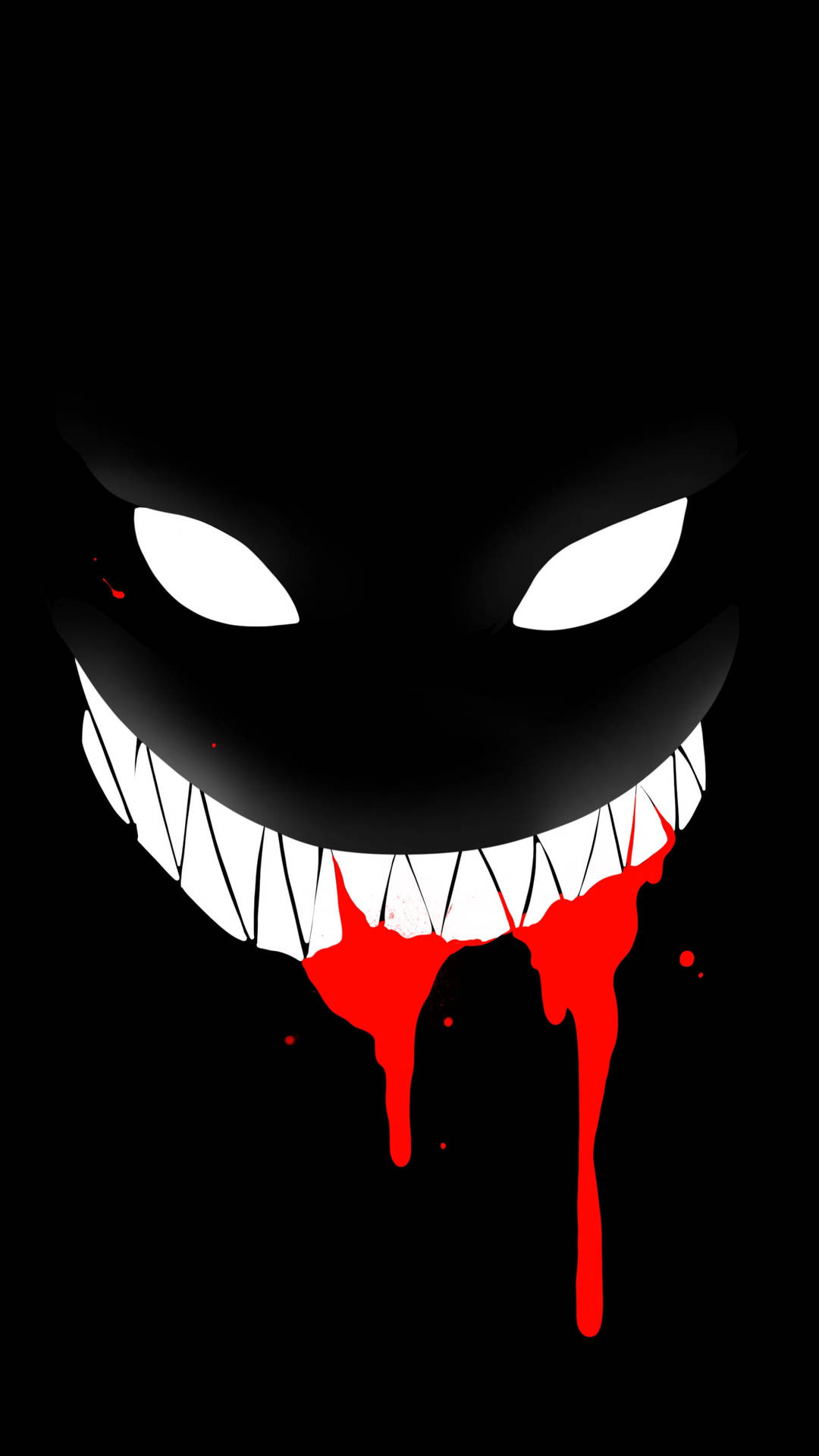 Black Emoji Evil Face Background