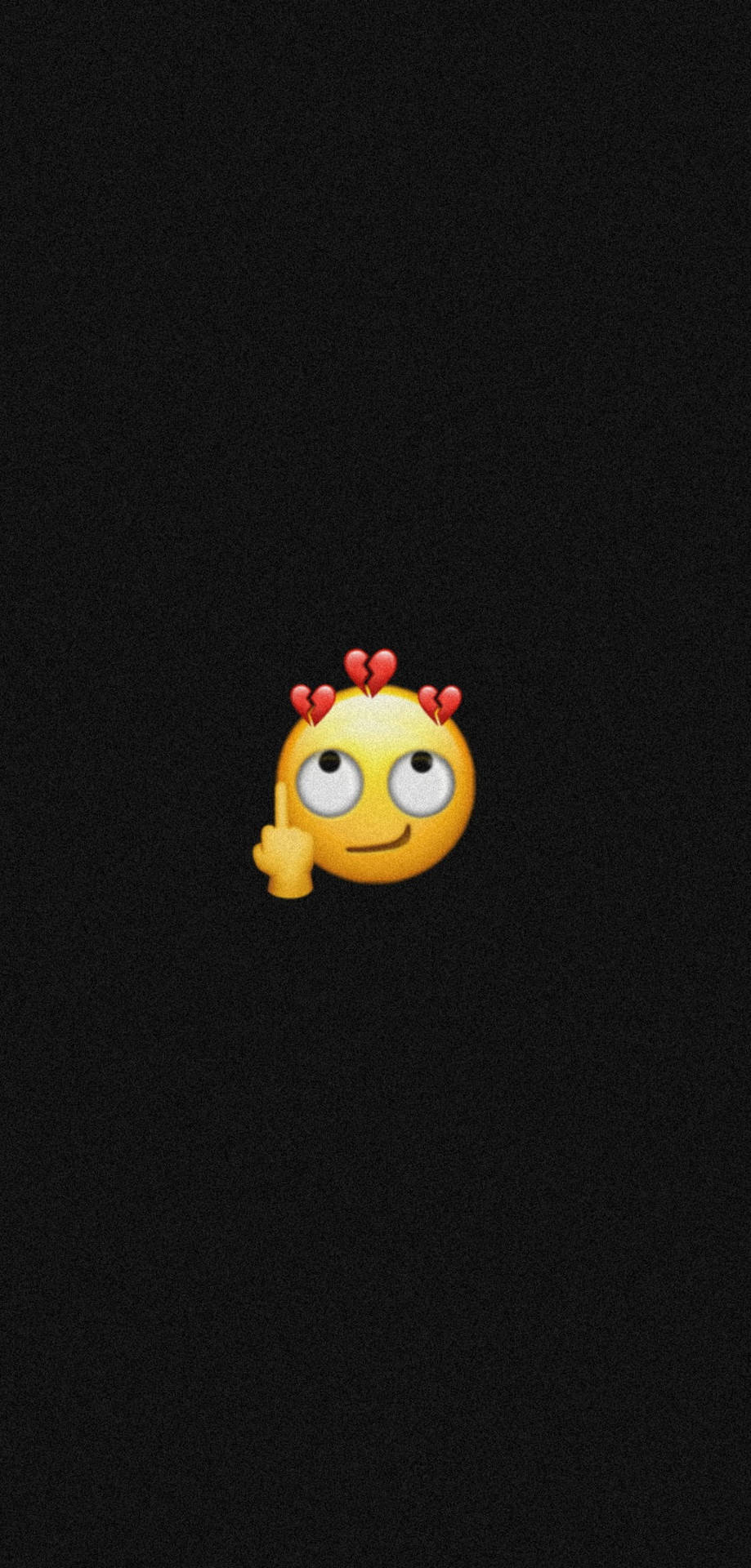 Black Emoji Finger Background