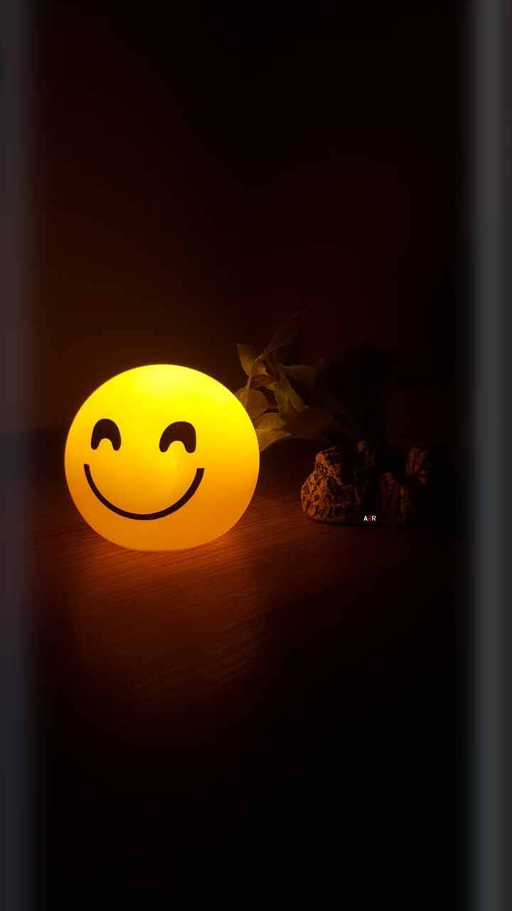 Black Emoji Glowing Background