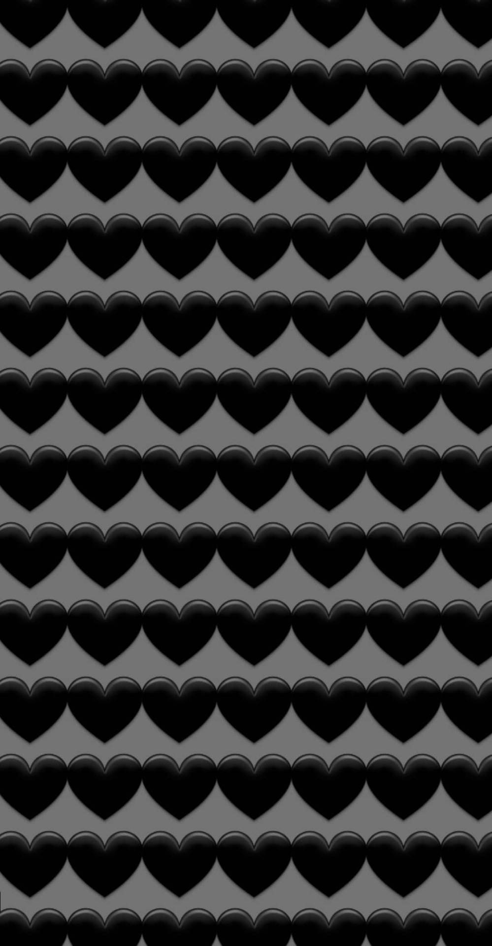 Black Emoji Hearts Background