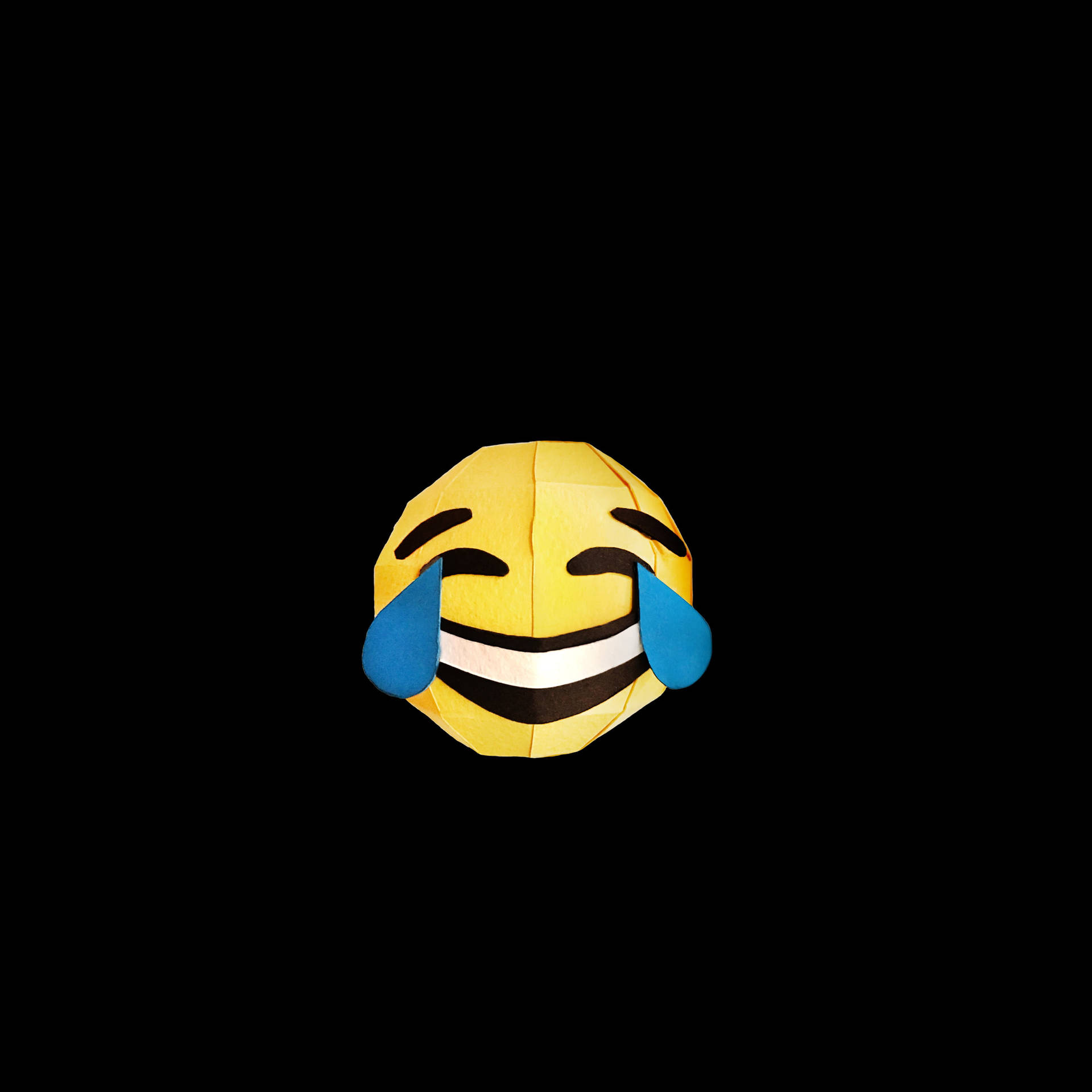 Black Emoji Laughing Background