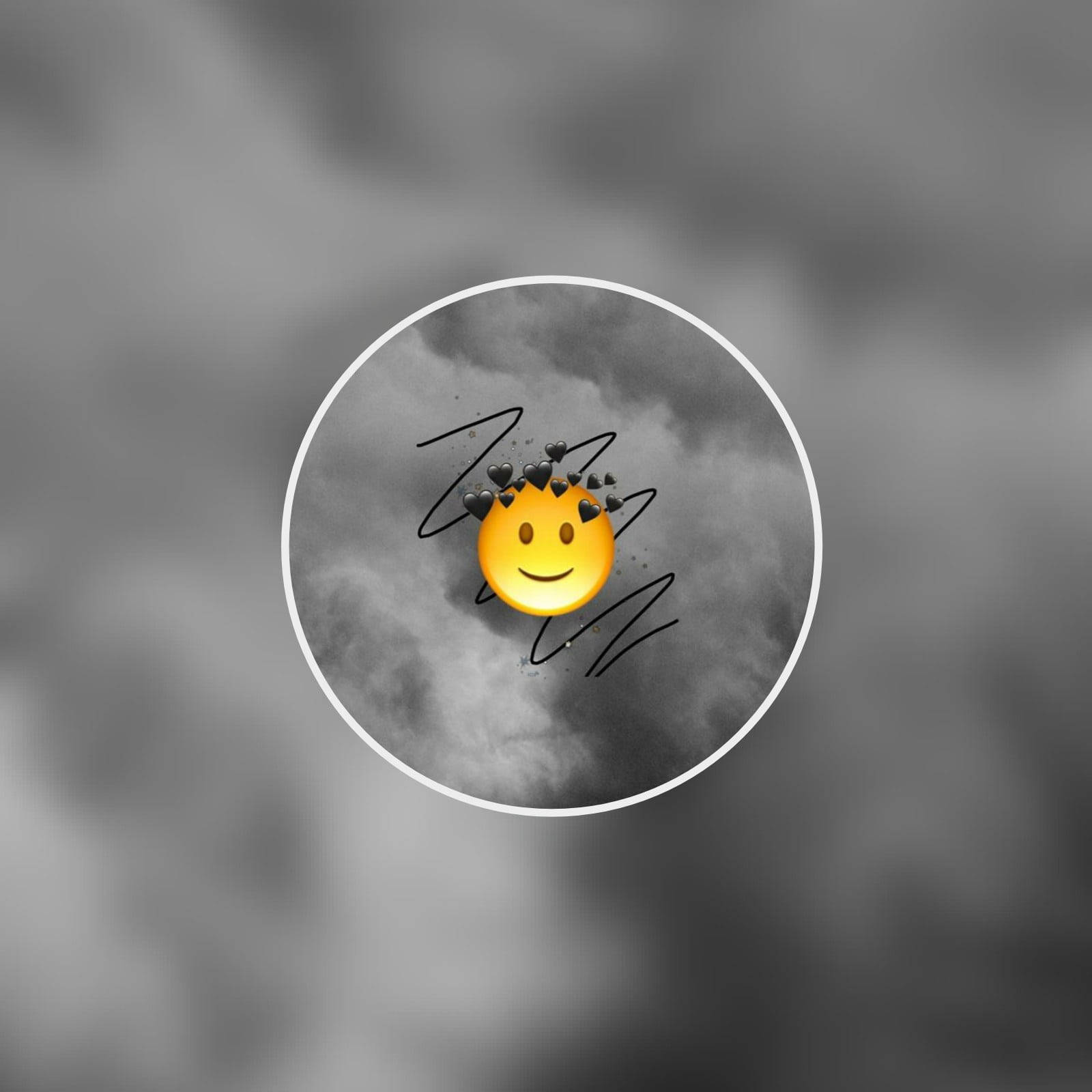 Black Emoji Smiles Background