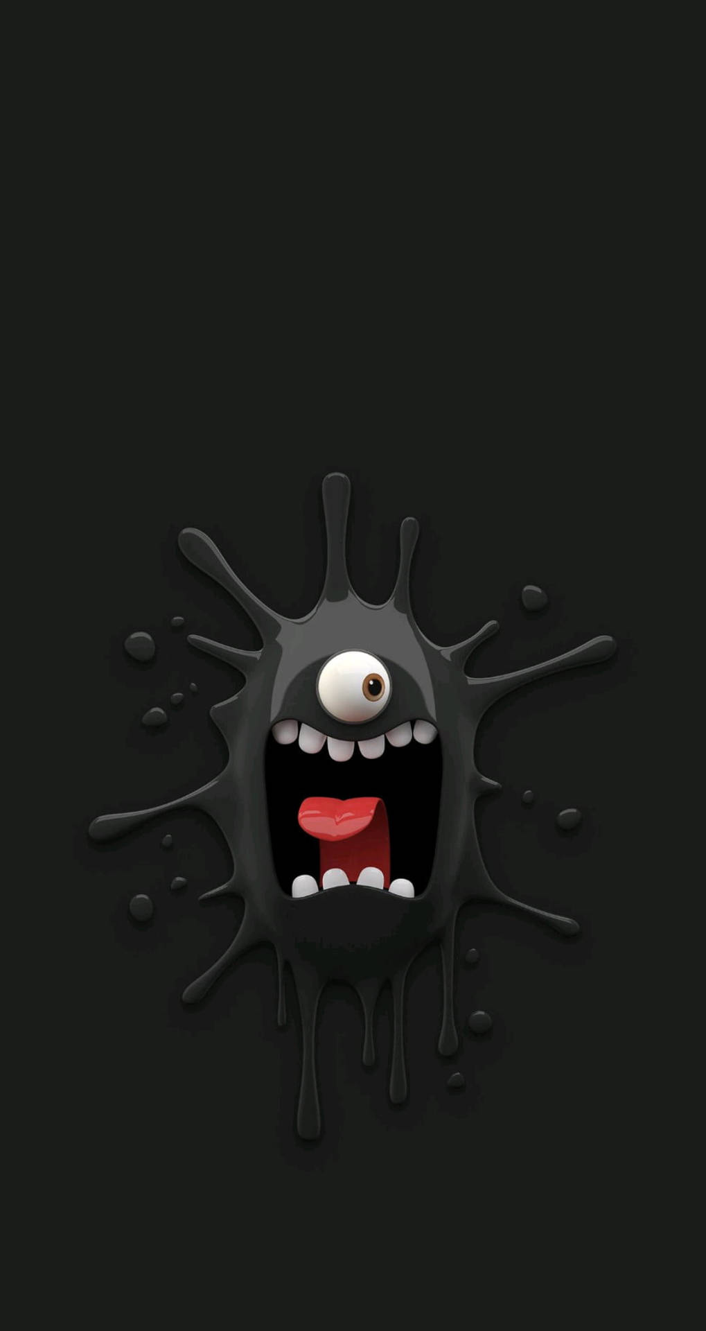 Black Emoji Splat Background