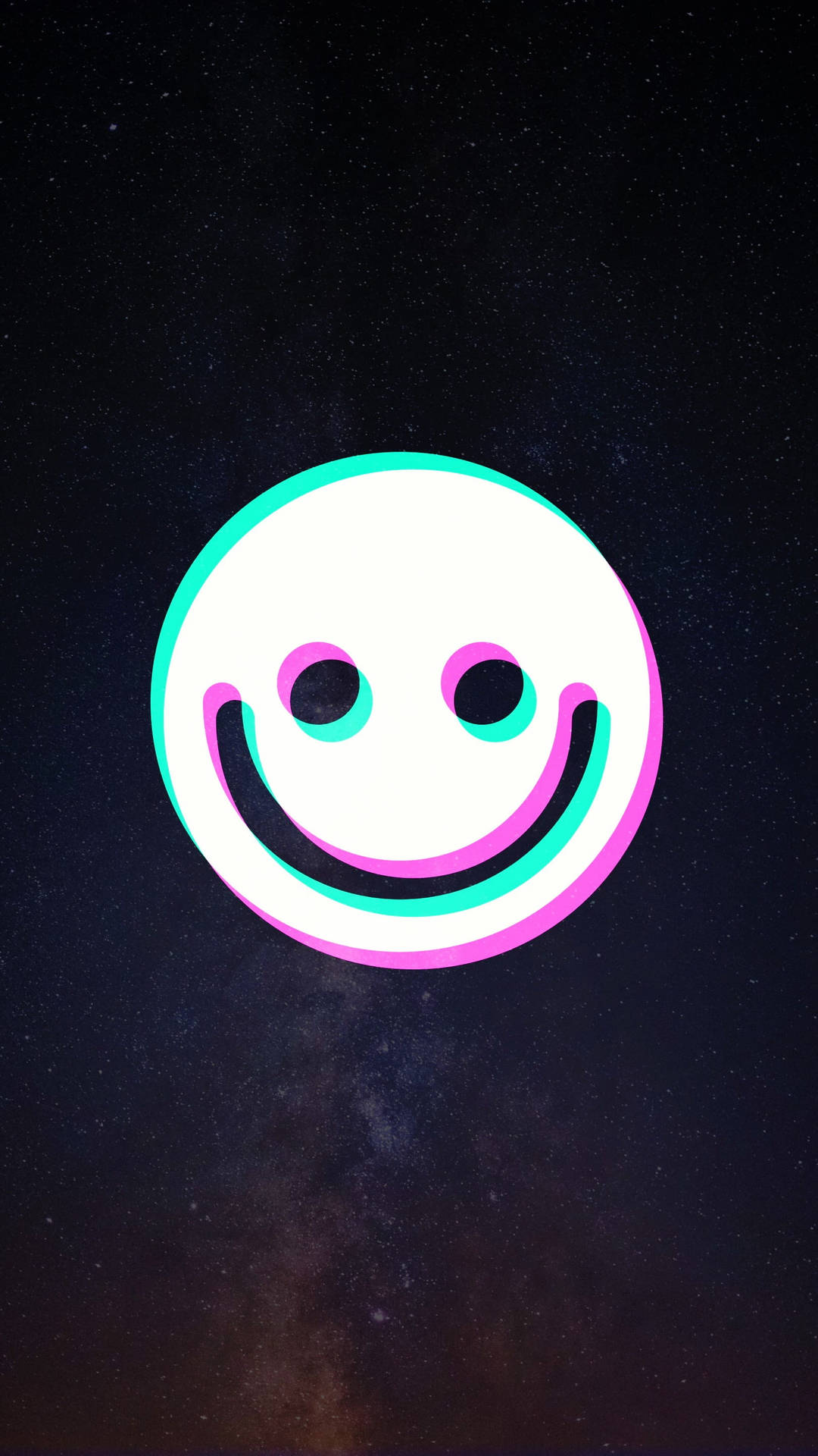 Black Emoji Trippy Background