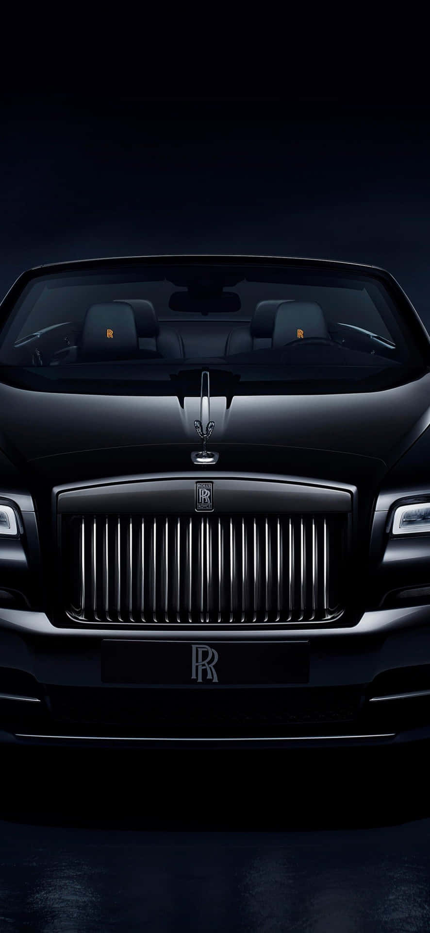 Black Extravagant Rolls Royce Background