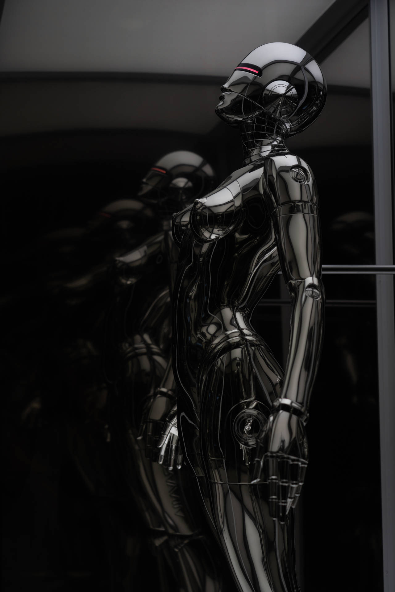 Black Female Robot Background