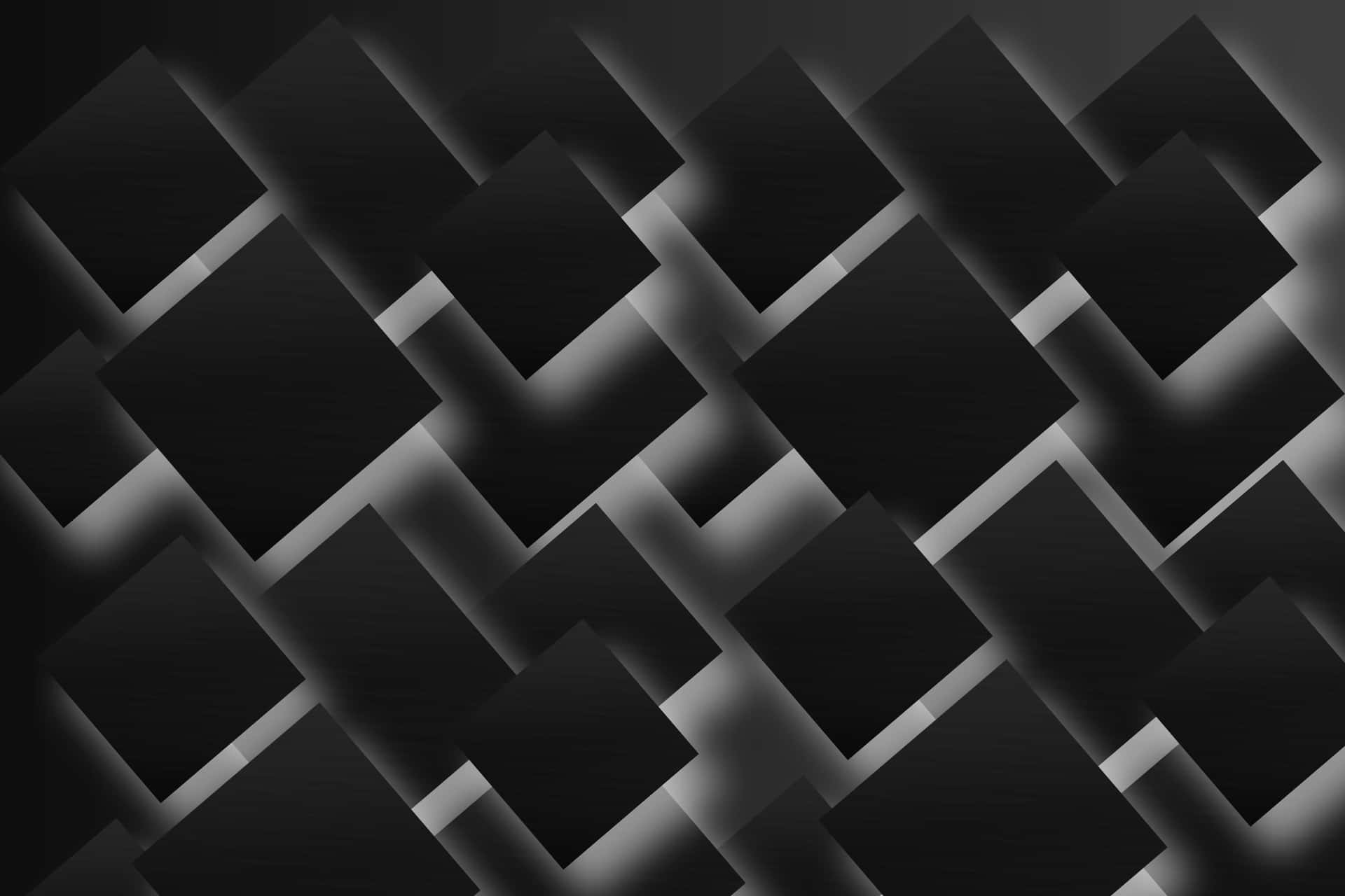 Black Floating Squares Contemporary Background