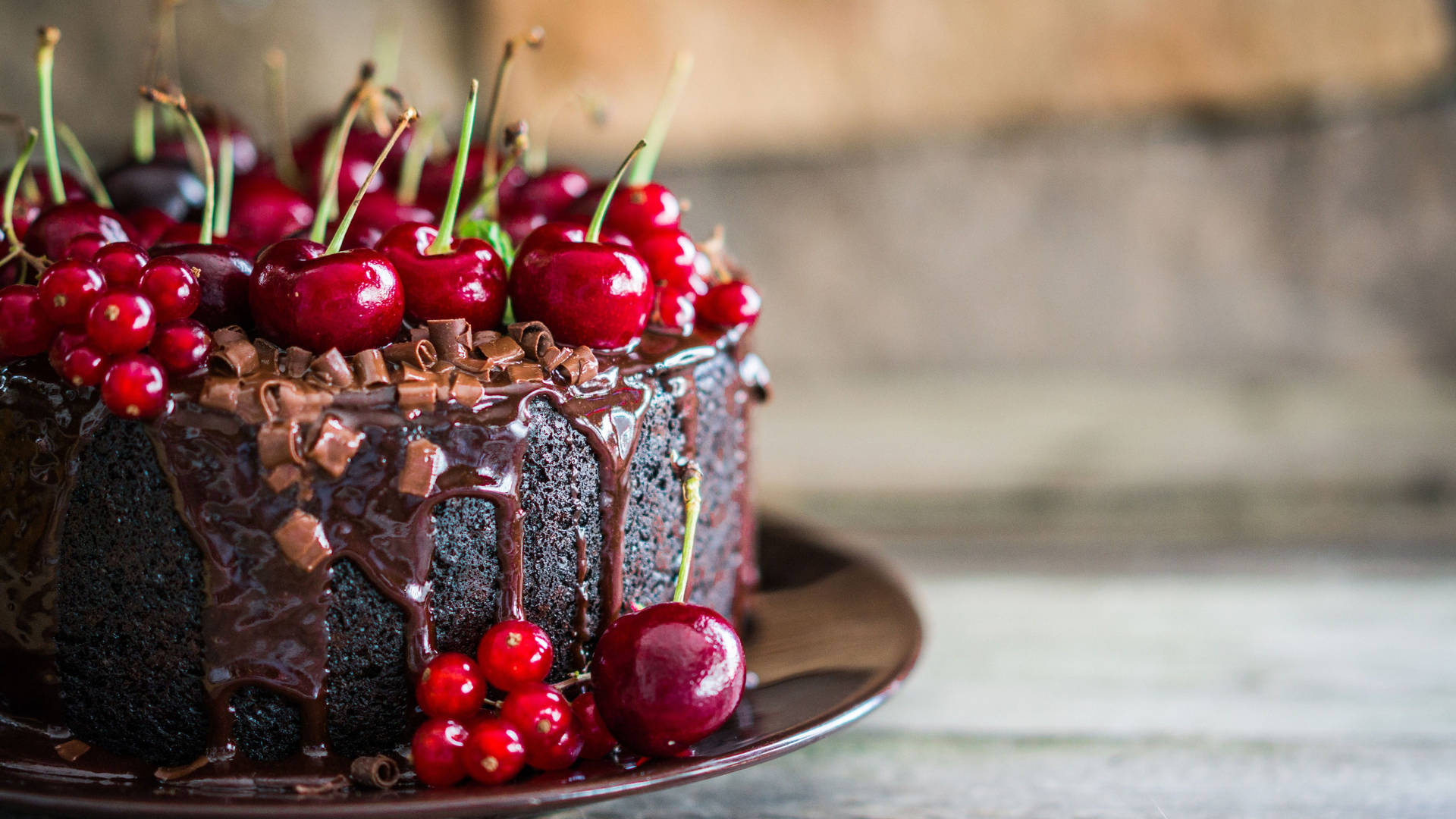 Black Forest Cake Desserts Background