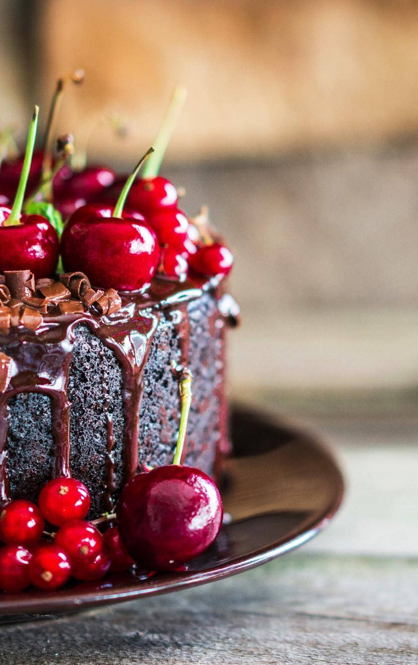 Black Forest Cake Food Iphone Background