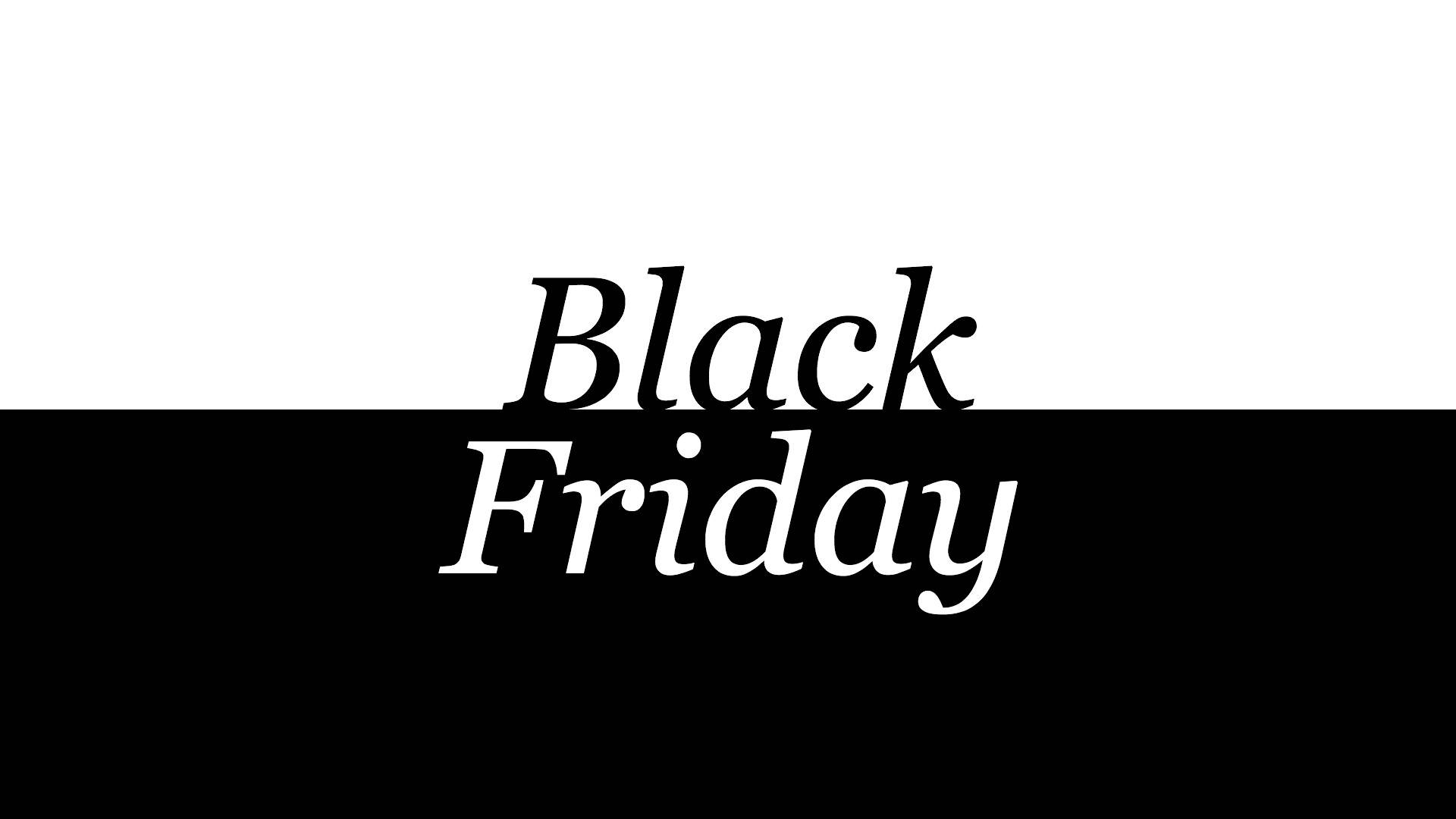 Black Friday Impactful Shopping Discounts In Black And White
