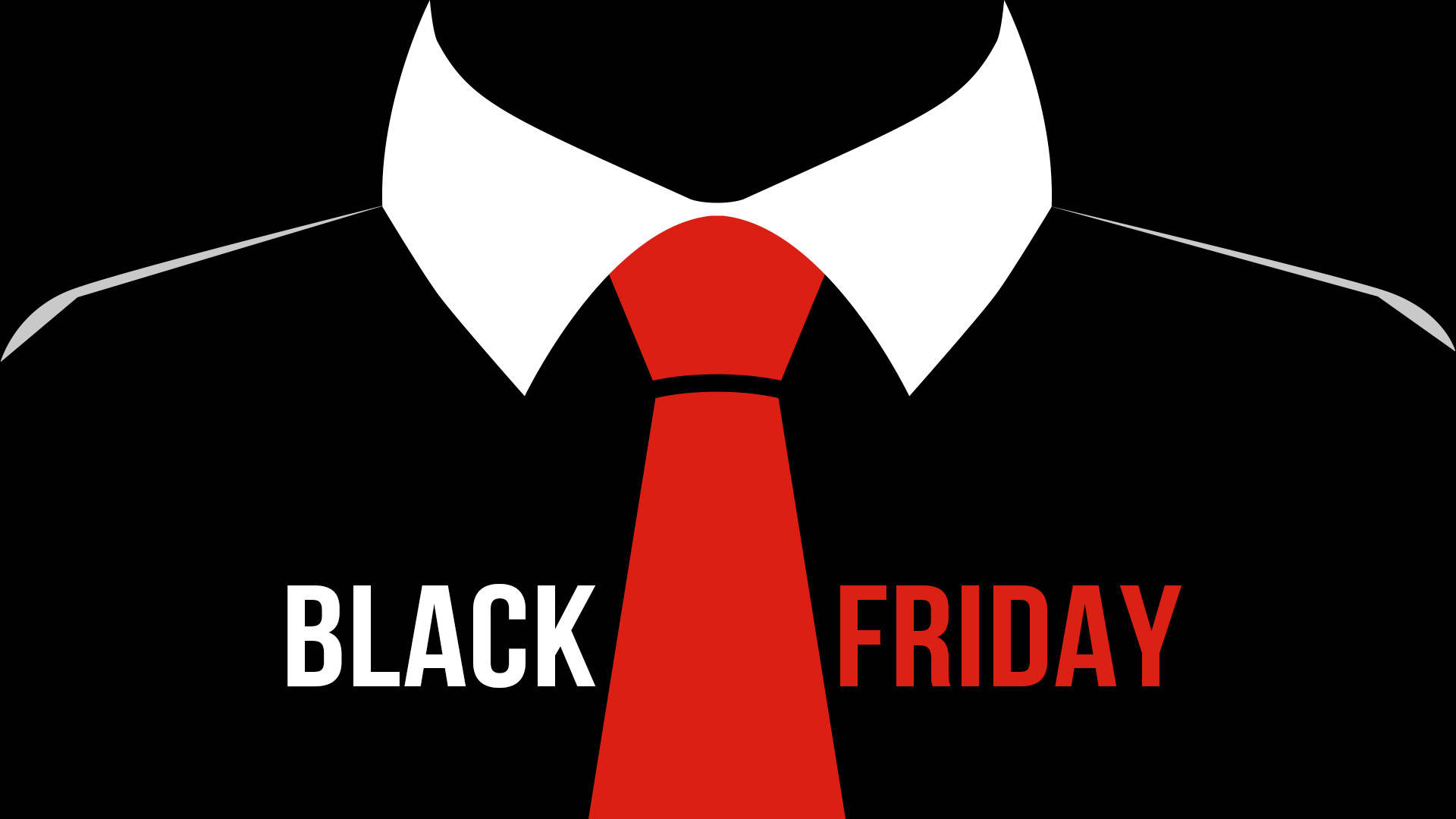 Black Friday Necktie Background