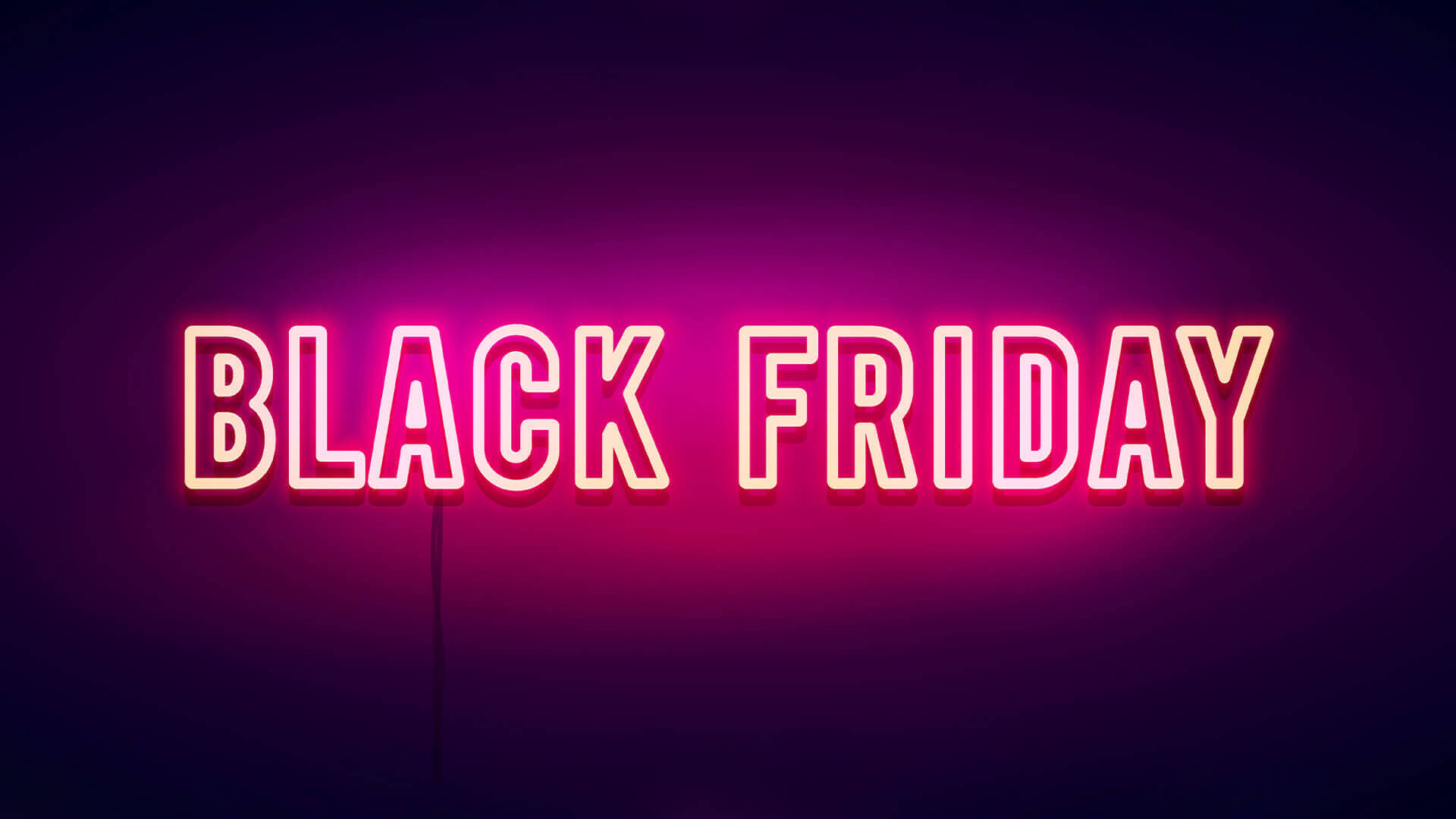 Black Friday Neon Pink Background