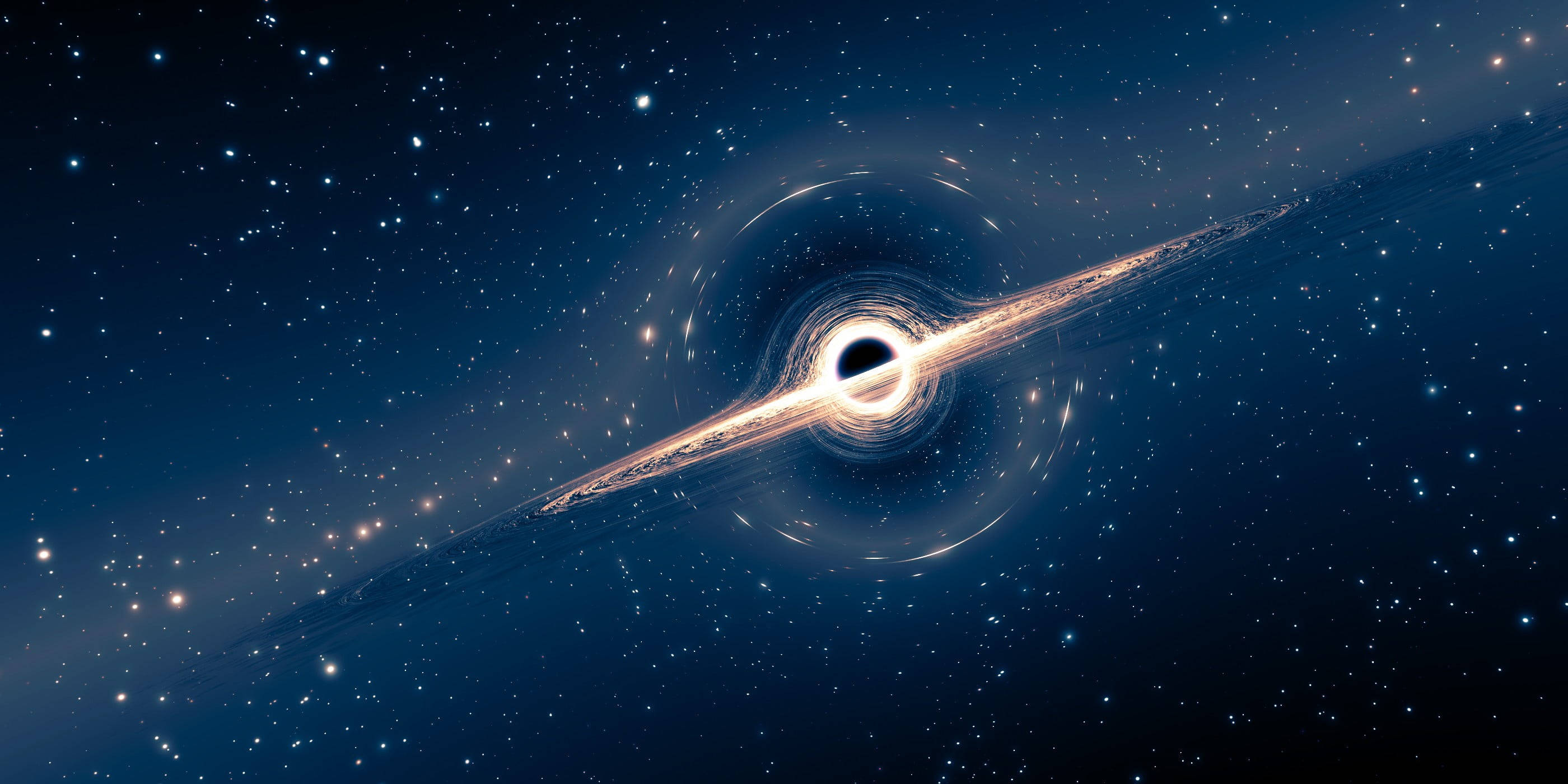 Black Galaxy Black Hole Distortion Background