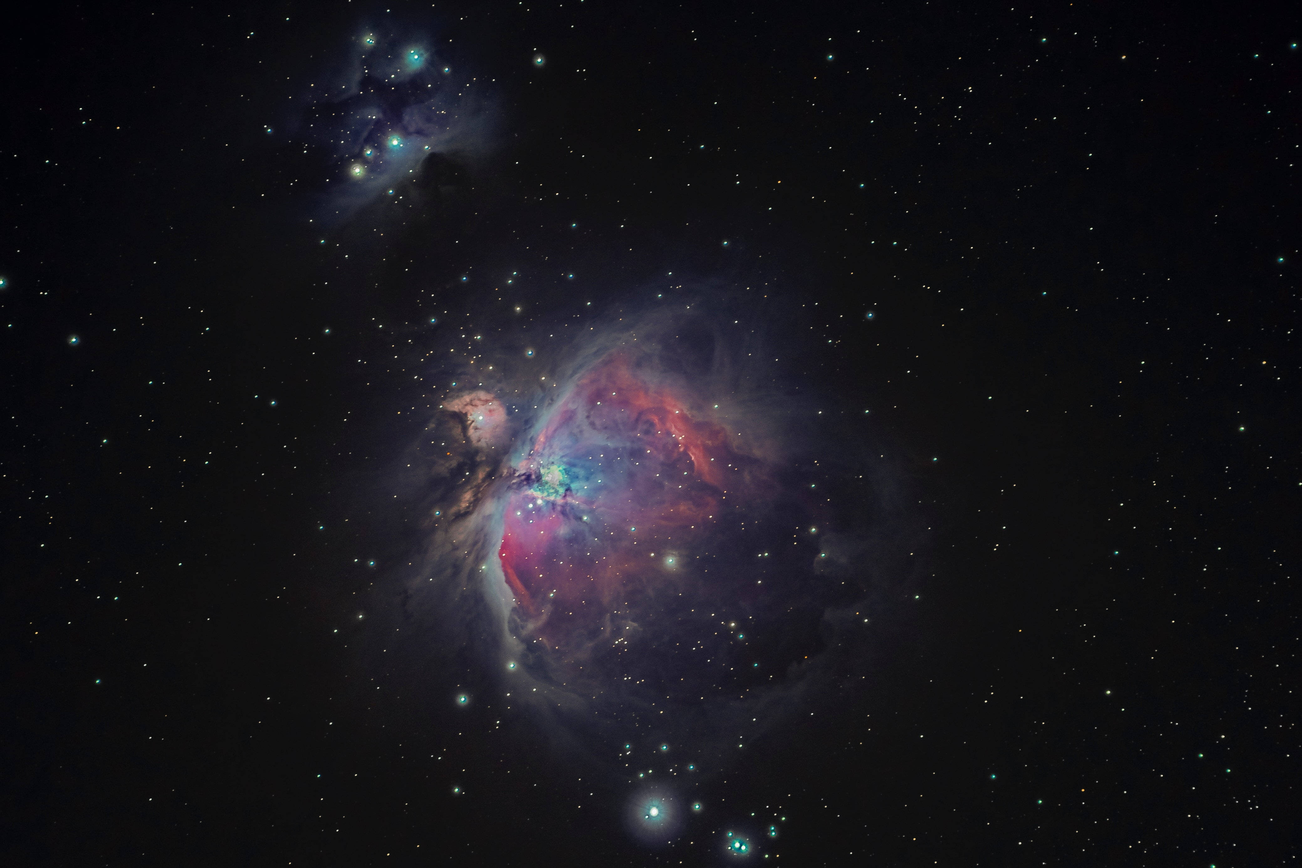 Black Galaxy Colorful Nebula