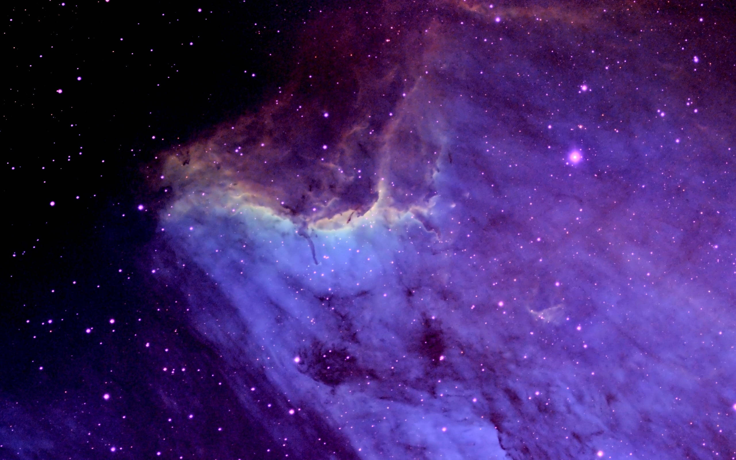 Black Galaxy Purple Nebula Background