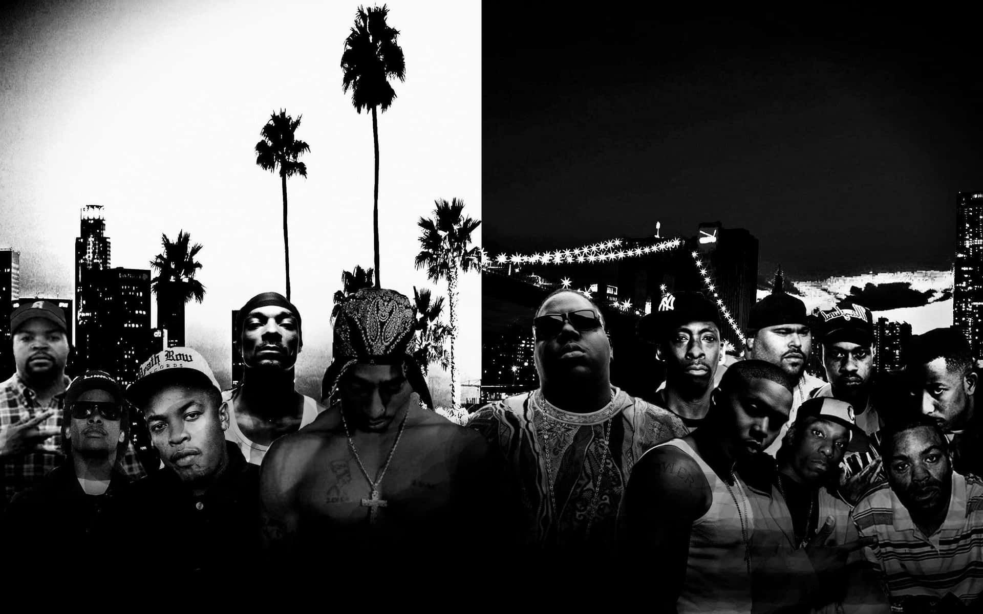 Black Gangster 90s Rappers Background