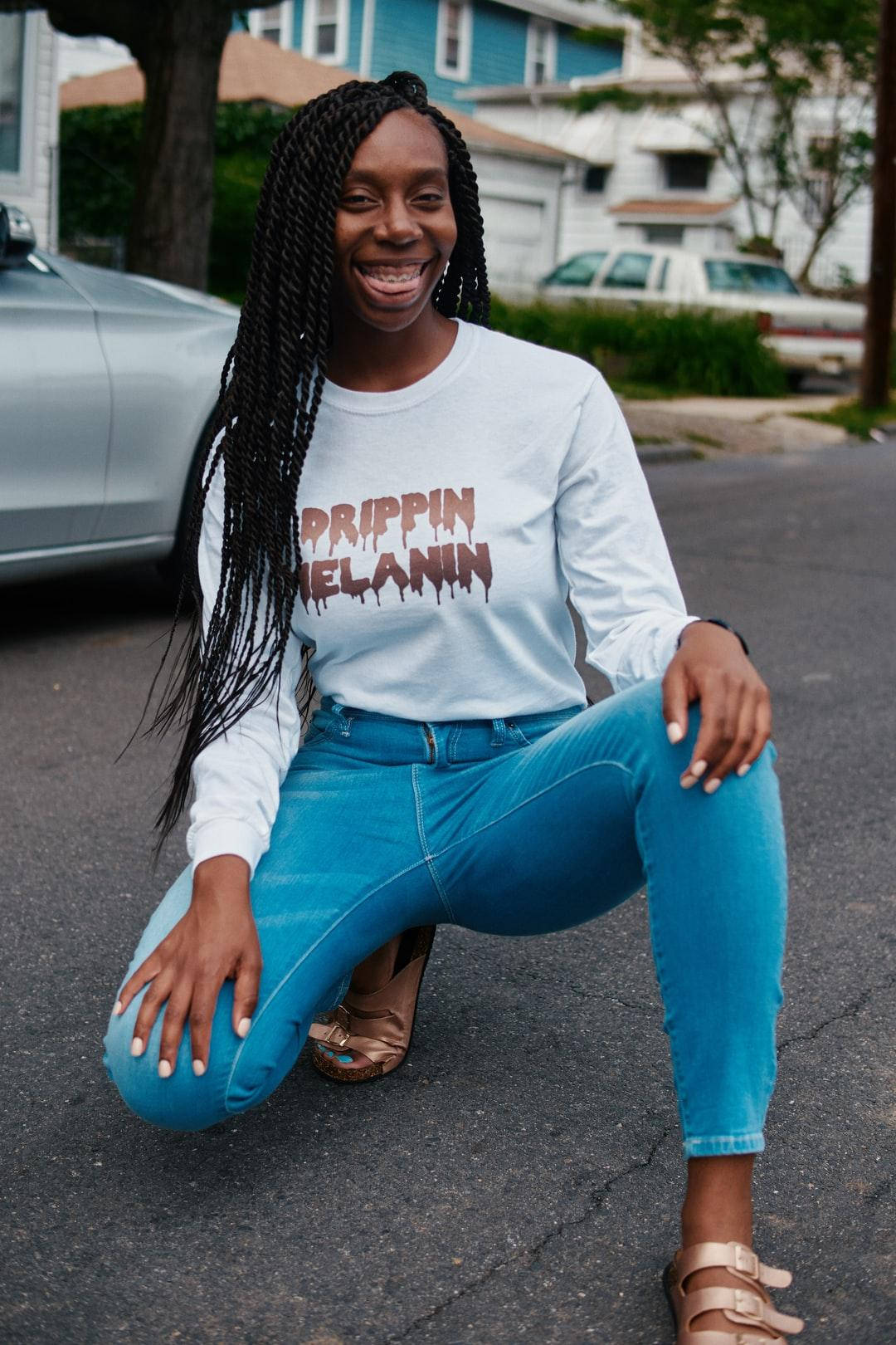 Black Girl Baddie With Drippin' Melanin Shirt