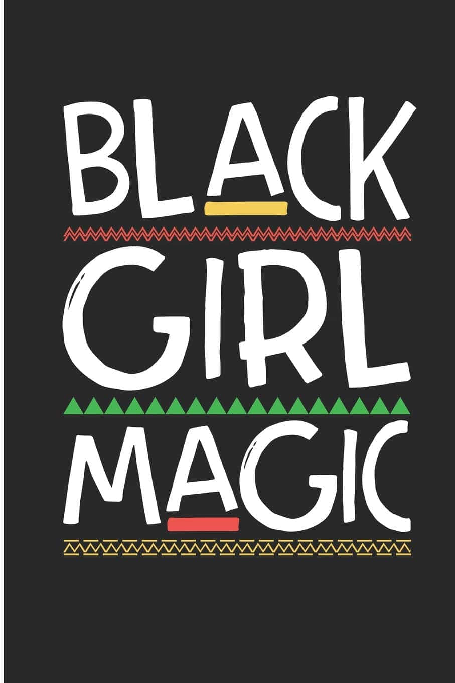 Black Girl Magic Text Image Background