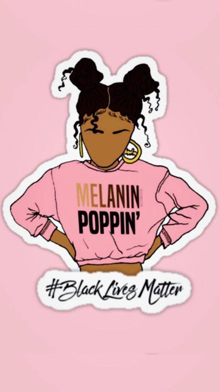 Black Girl Poppin' Background