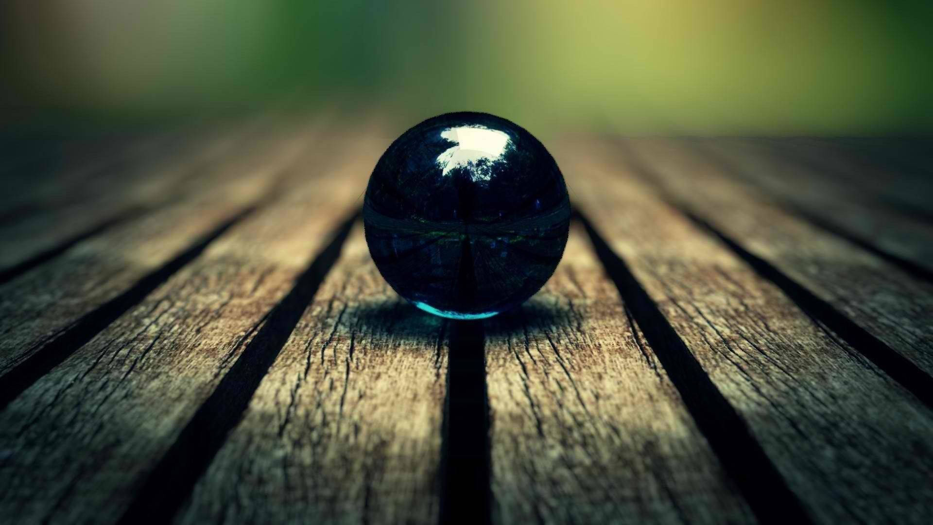 Black Glass Sphere Hd Computer Background