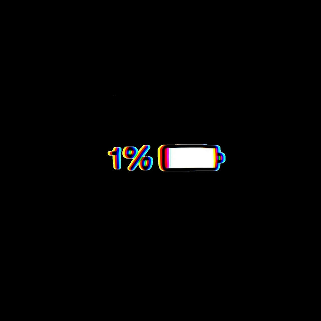 Black Glitch 1% Background