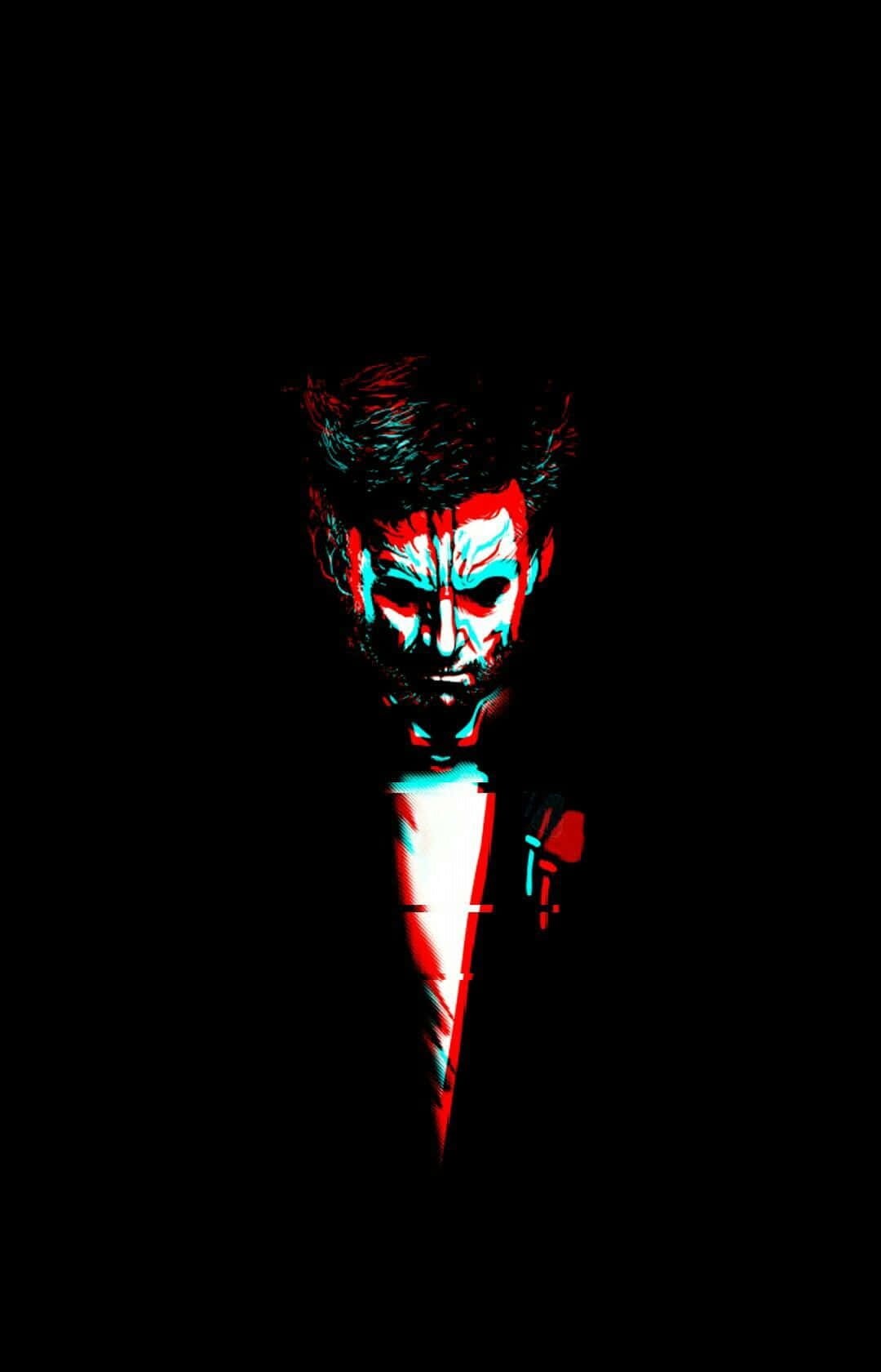 Black Glitch Joker Background