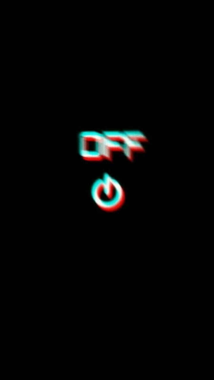 Black Glitch Off Background