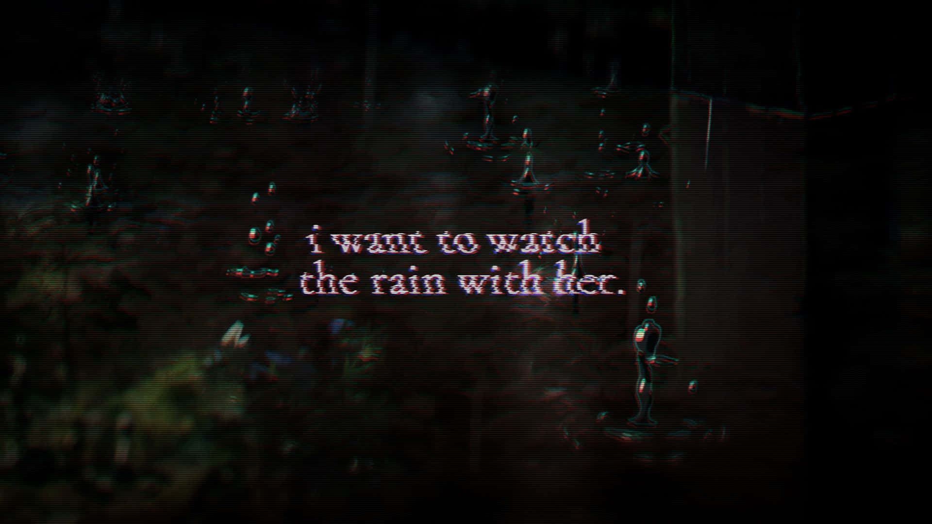 Black Glitch Quote Background