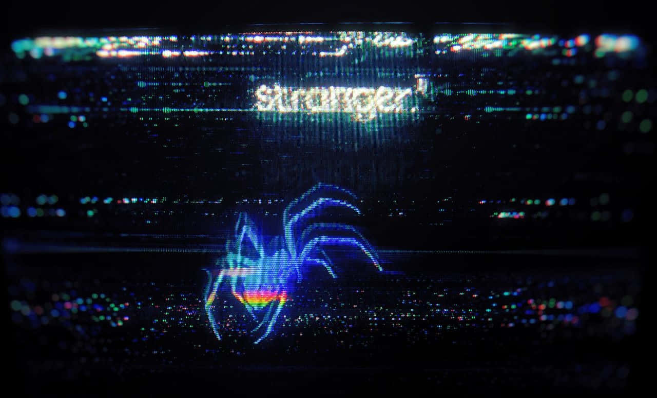 Black Glitch Stranger Background