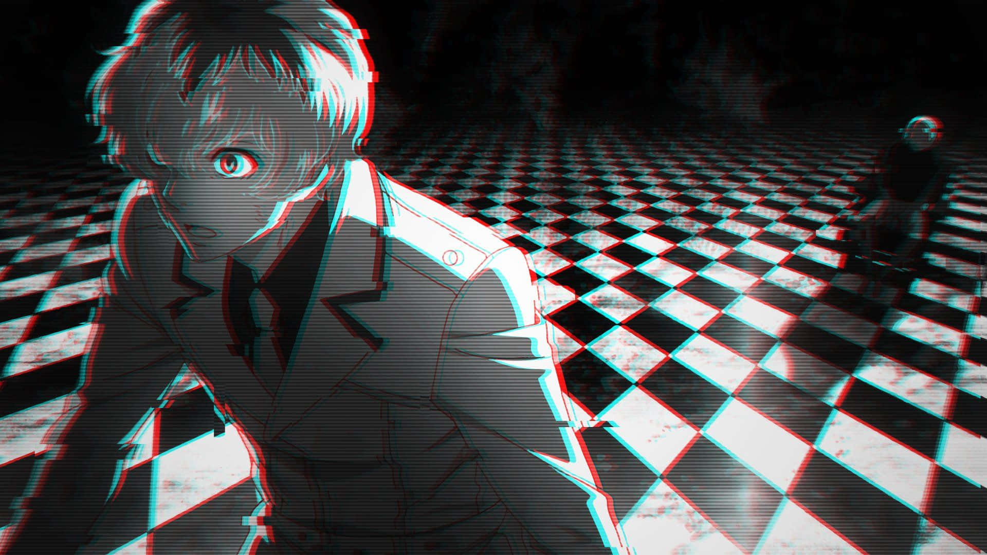 Black Glitch Tokyo Ghoul Background