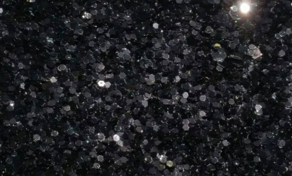 Black Glitter Illuminated Sequins