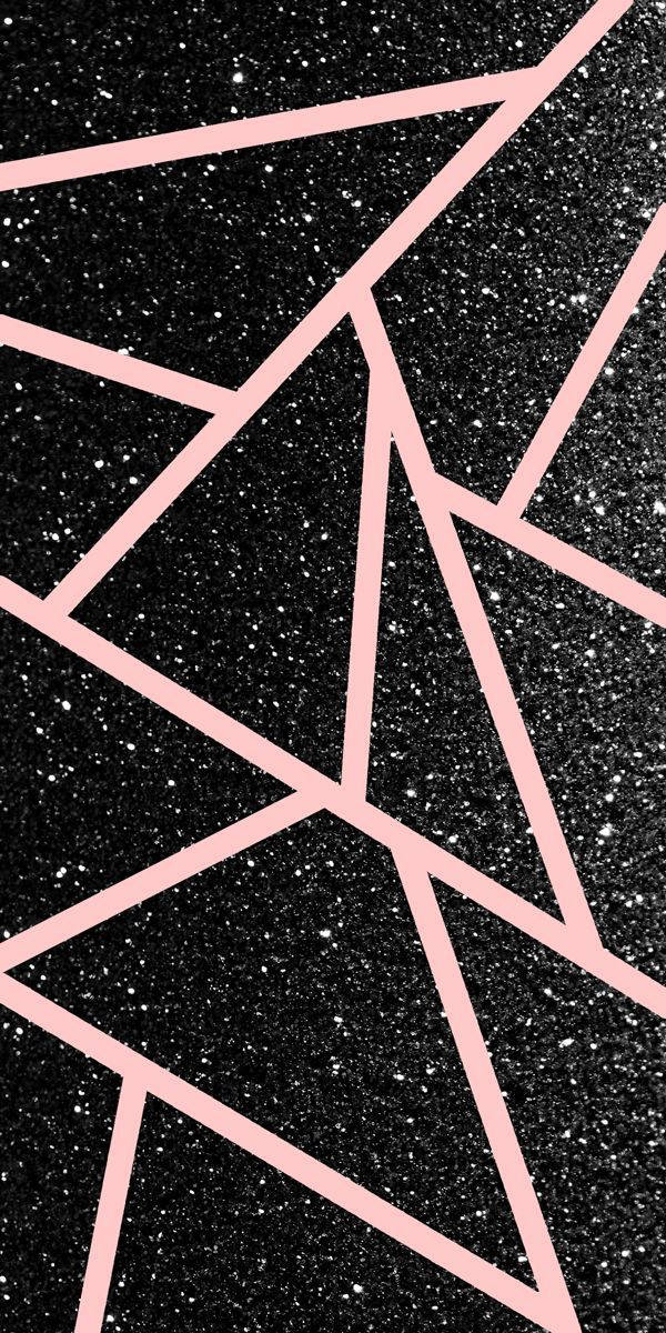 Black Glitter Pink Tapes Background