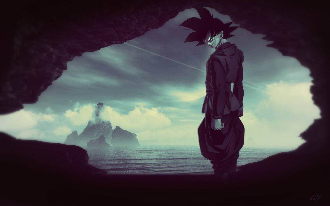 Black Goku Background