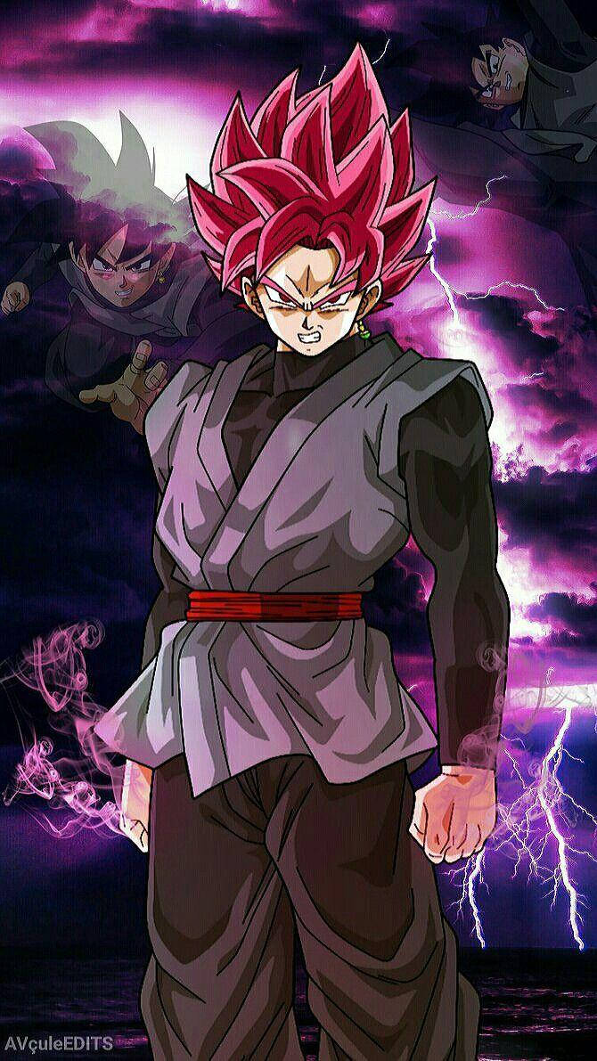 Black Goku In Black Gi Outfit Background