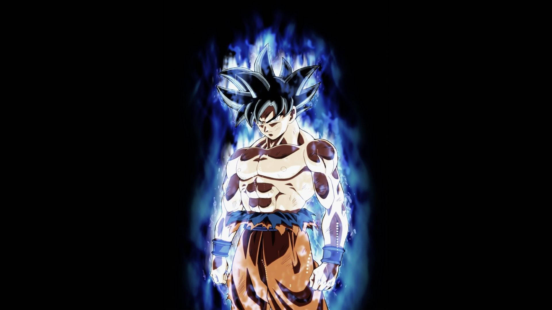 Black Goku Ultra Instinct Landscape Background