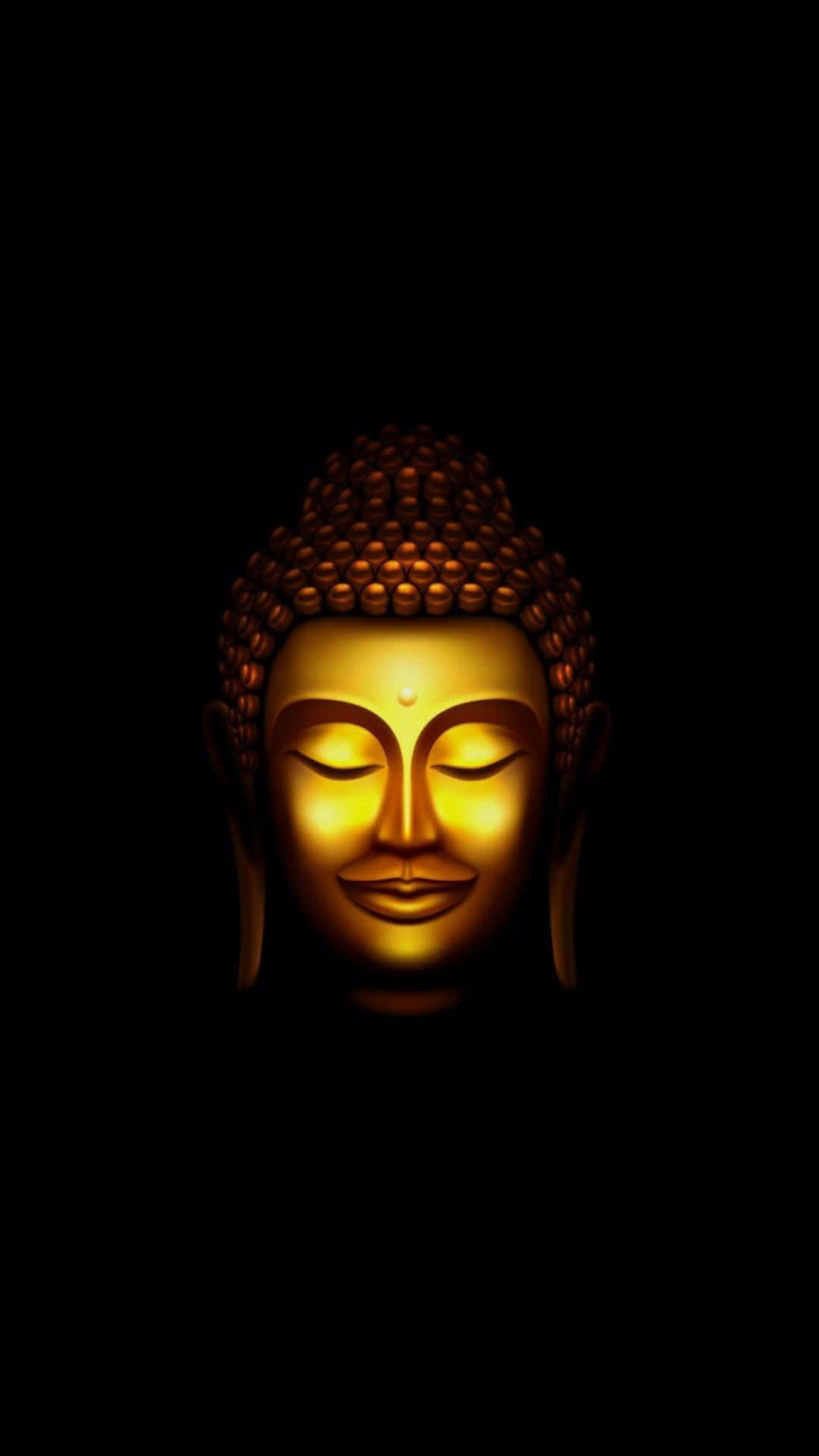 Black Gold Buddha Background