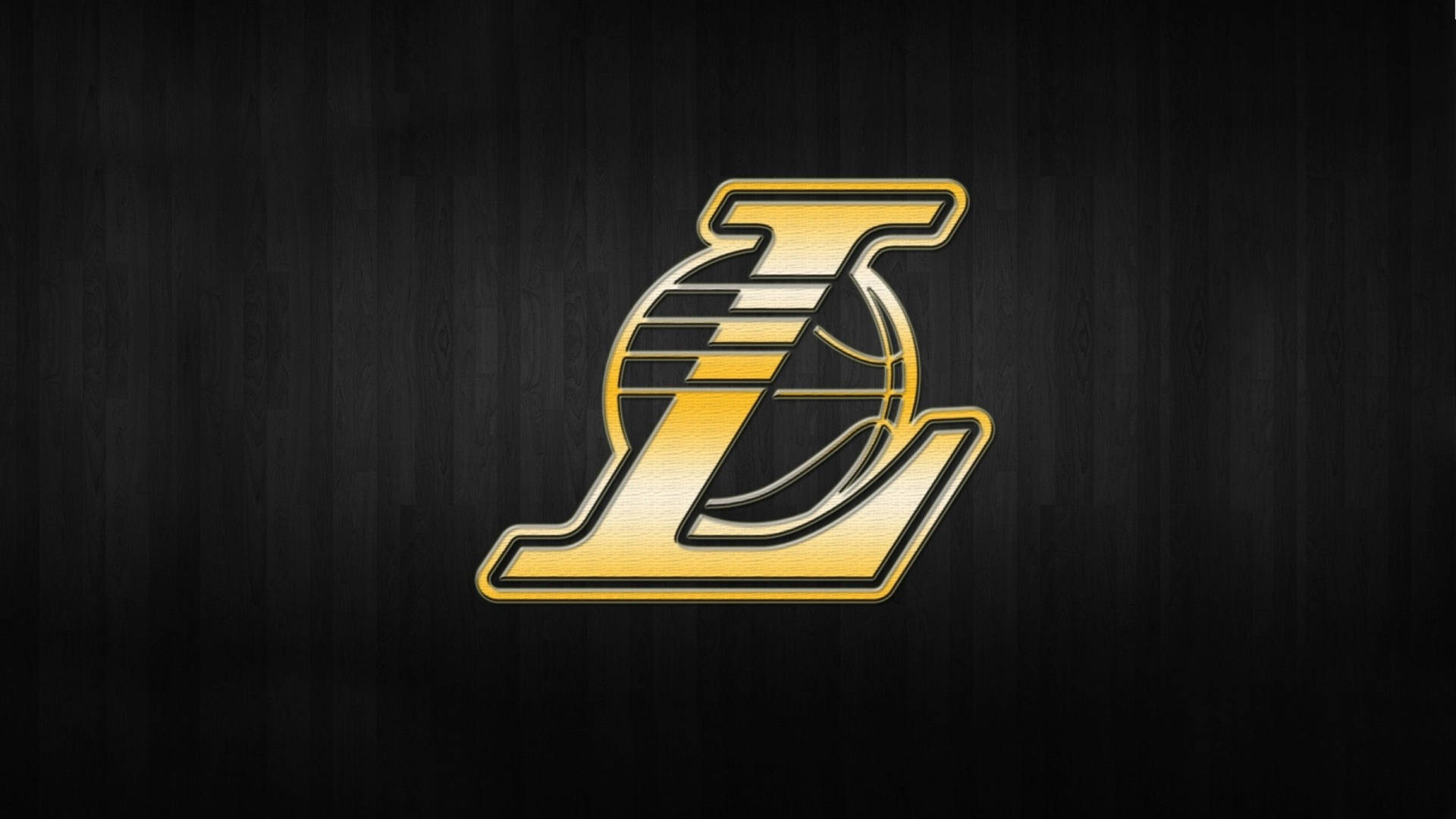 Black Gold La Lakers Logo Background