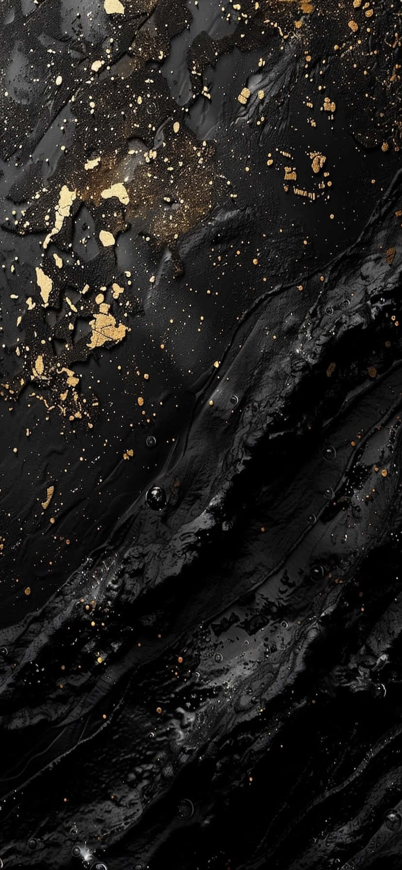 Black Gold Marble Texturei Phone Wallpaper