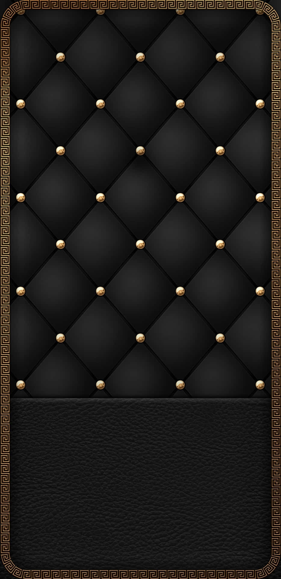 Black Gold Upholstered Background