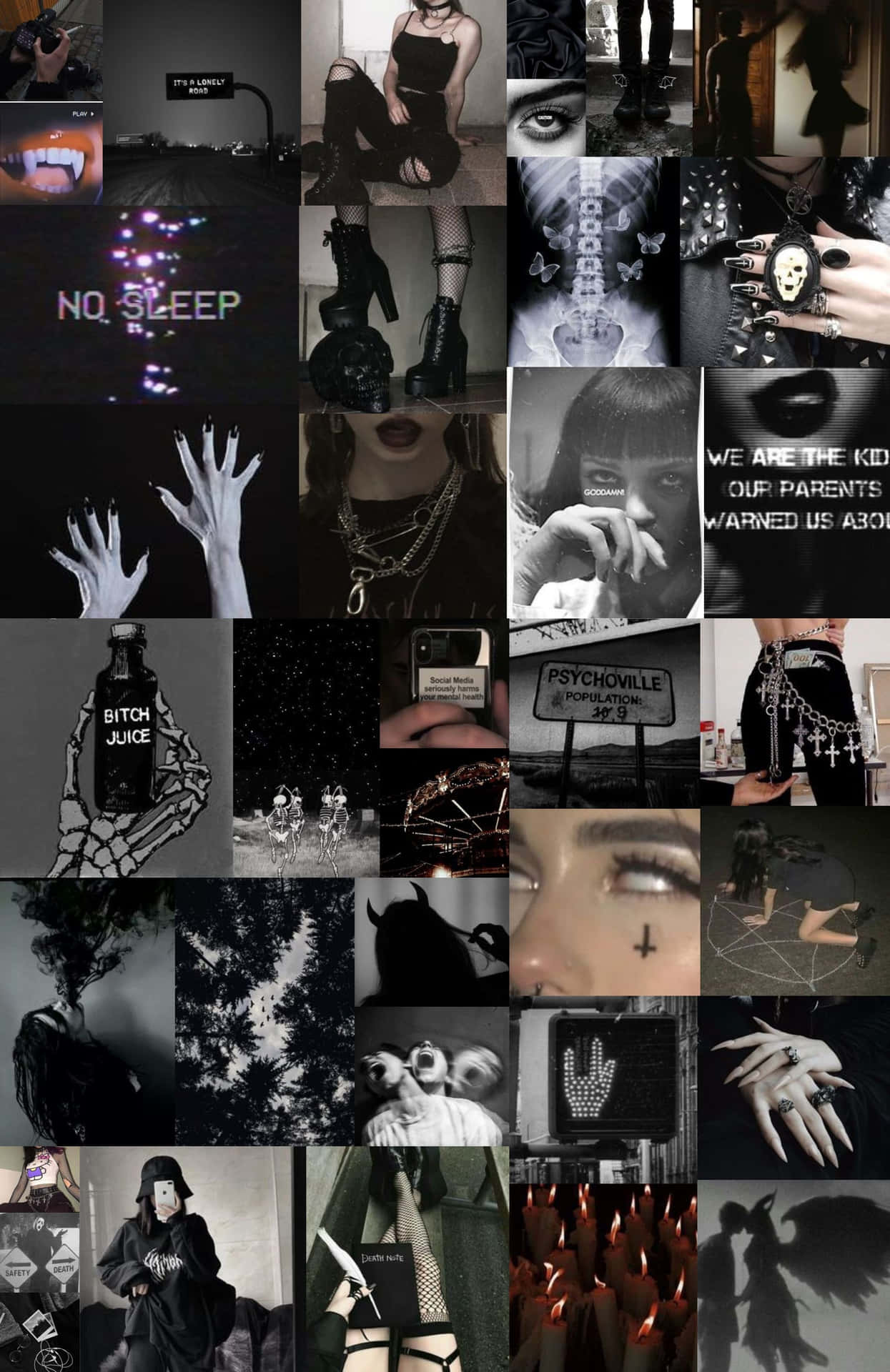 Black Gothic Aesthetic Background