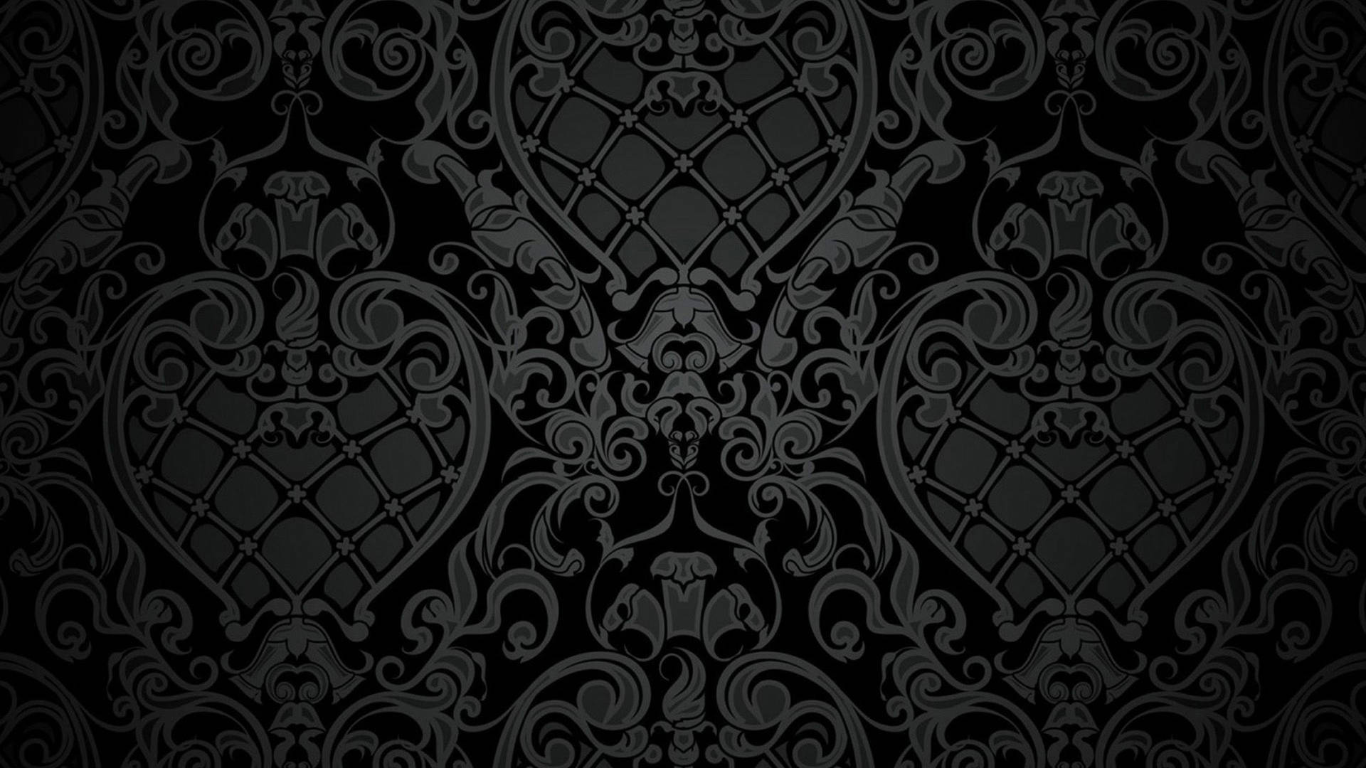 Black Gothic Victorian Pattern Background