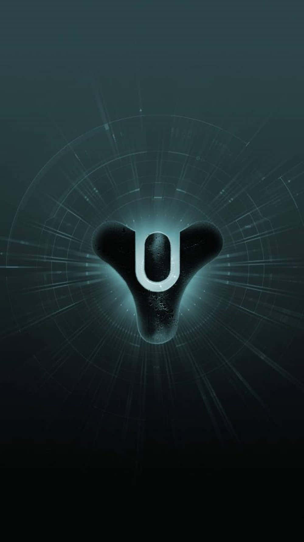 Black Green Destiny Logo Background