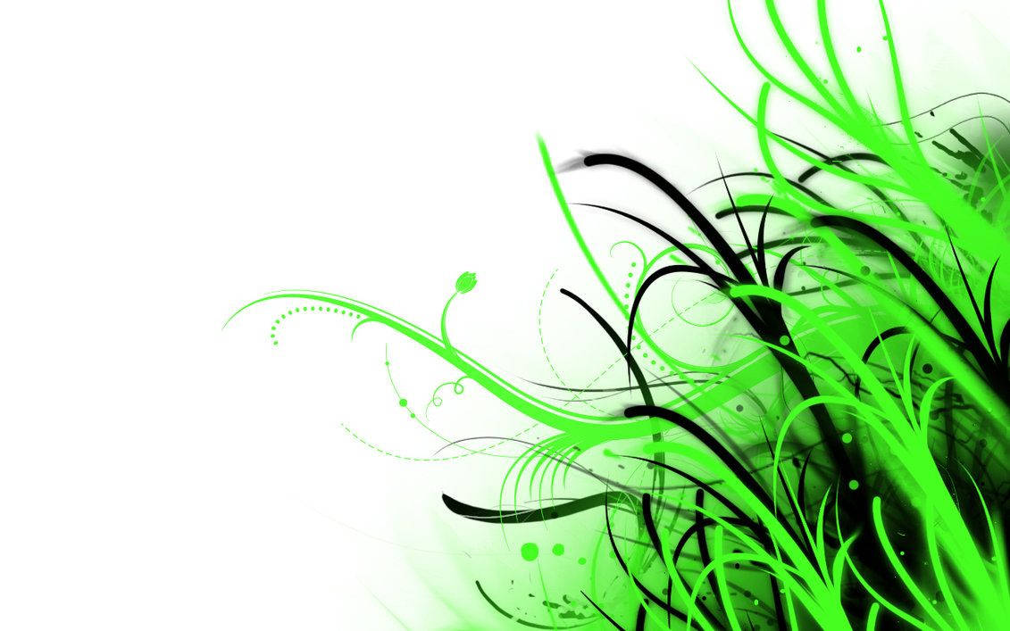 Black & Green Grass Abstract Background