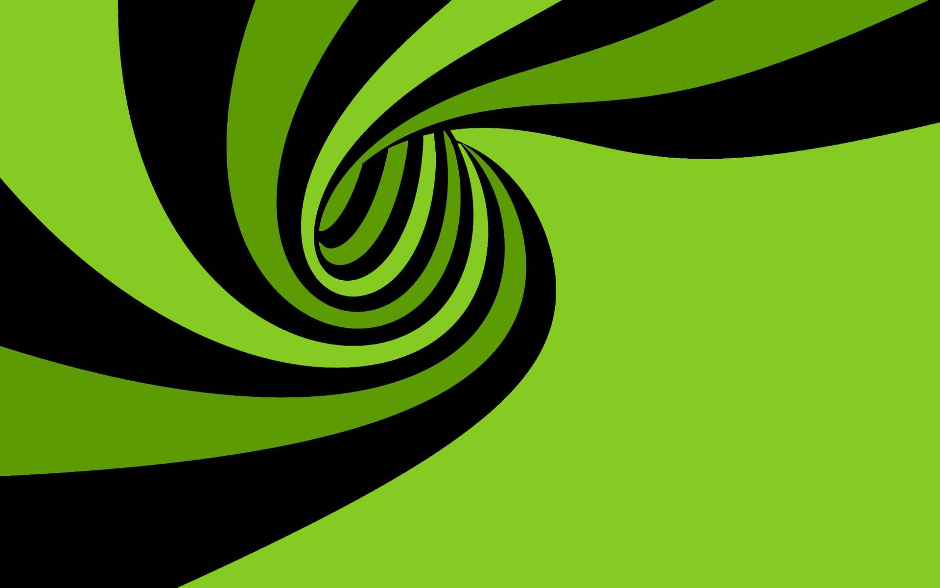 Black Green Spiral Hole Background