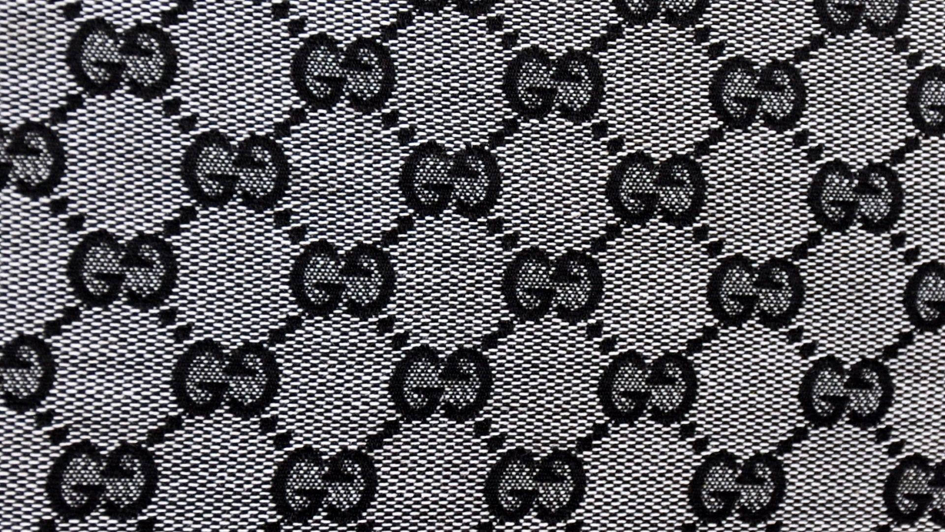 Black Gucci Pattern Print Background
